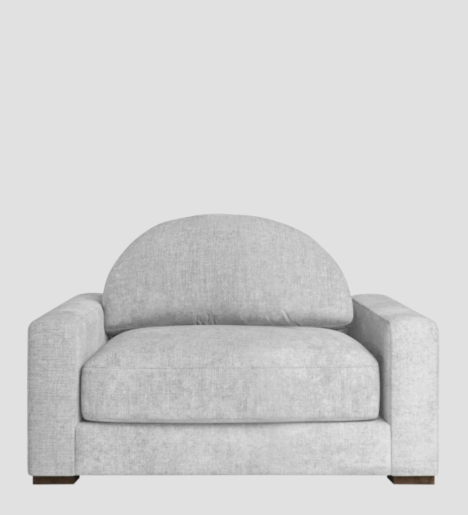 Dara Fabric 1 Seater Sofa In Lit Grey Colour - Febonic Living