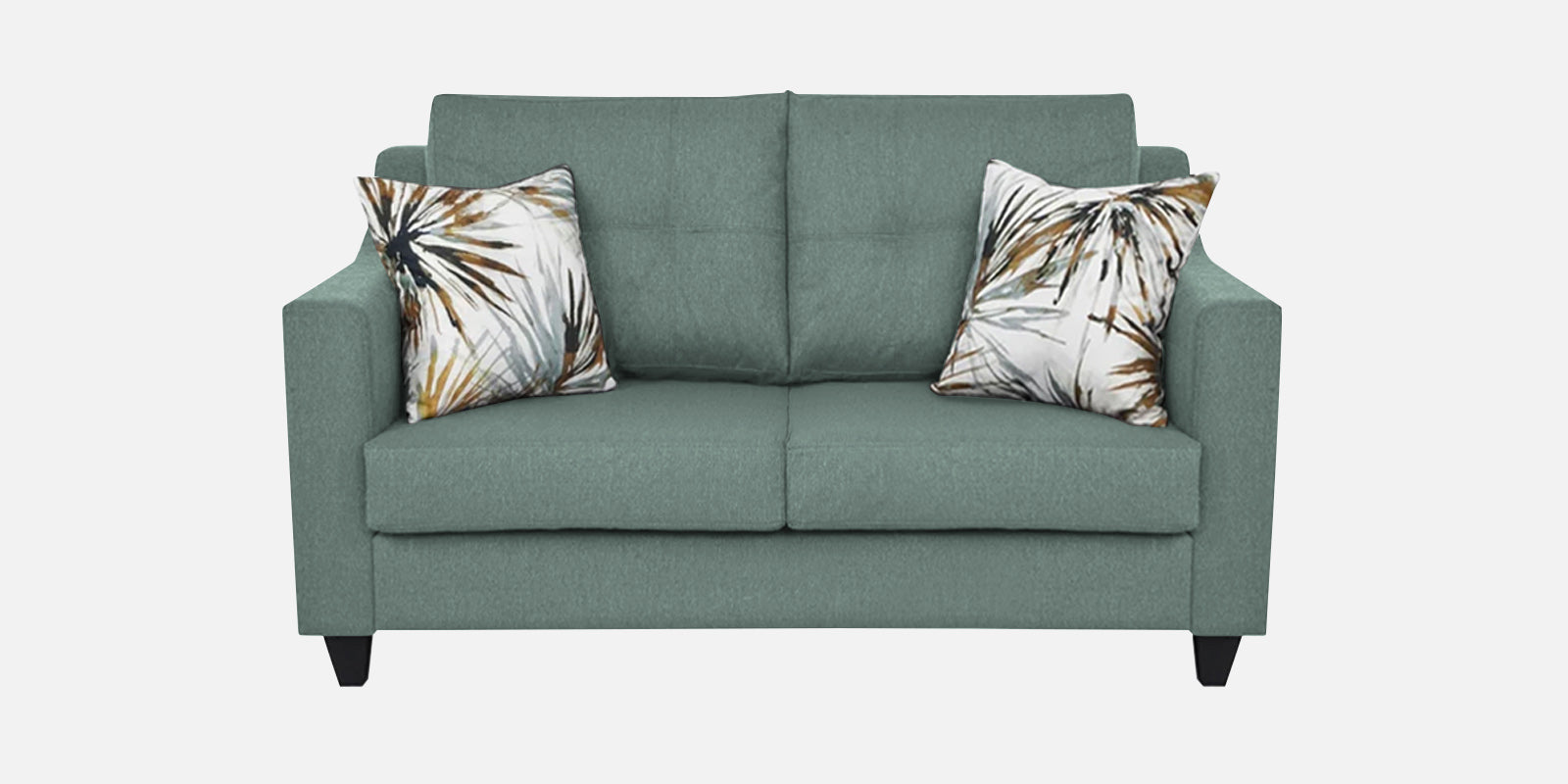 Welly Fabric 2 Seater Sofa In Suka Blue Colour - Febonic Living
