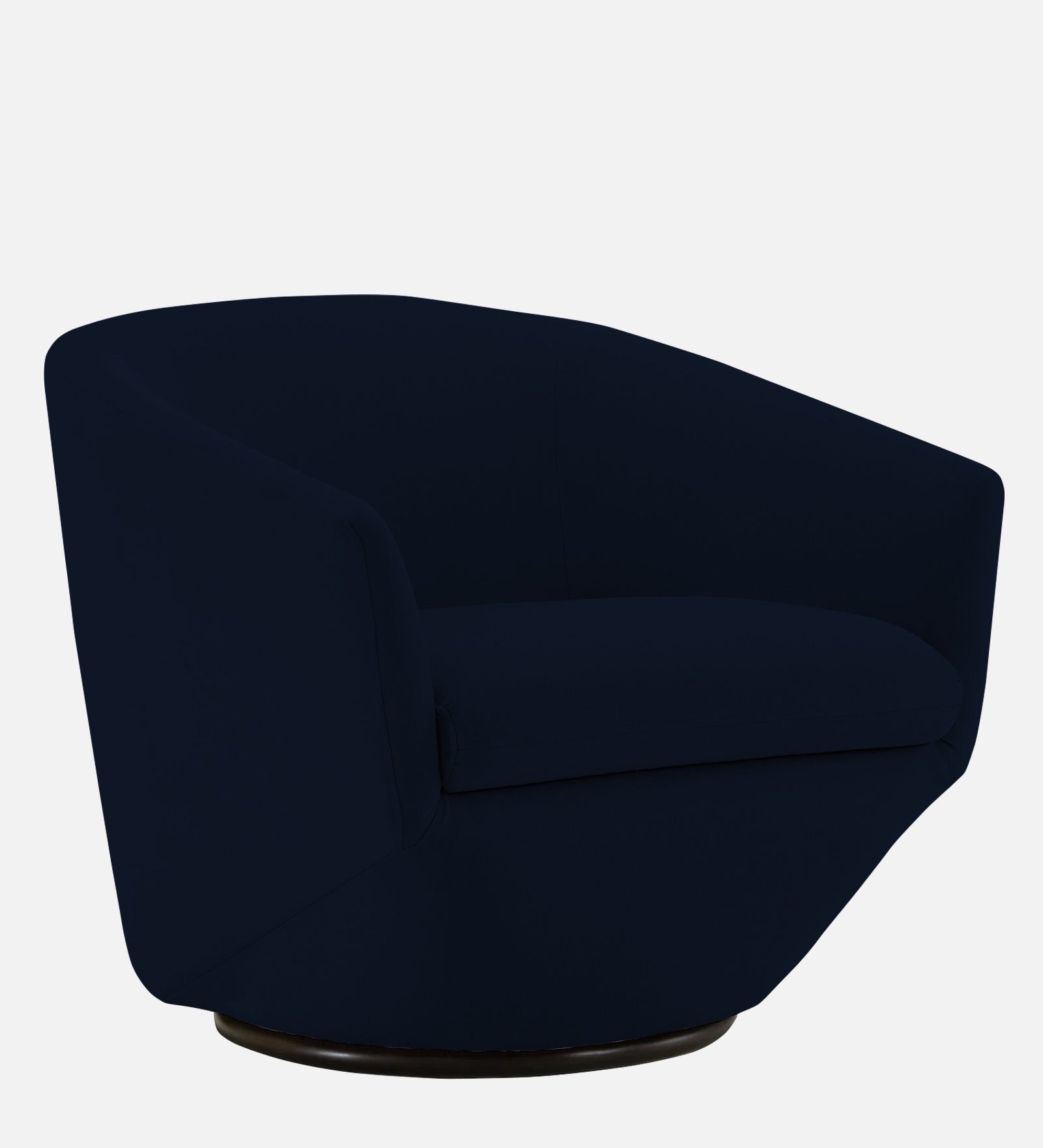 Haddie Velvet Swivel Chair In Dark Blue Colour - Febonic Living