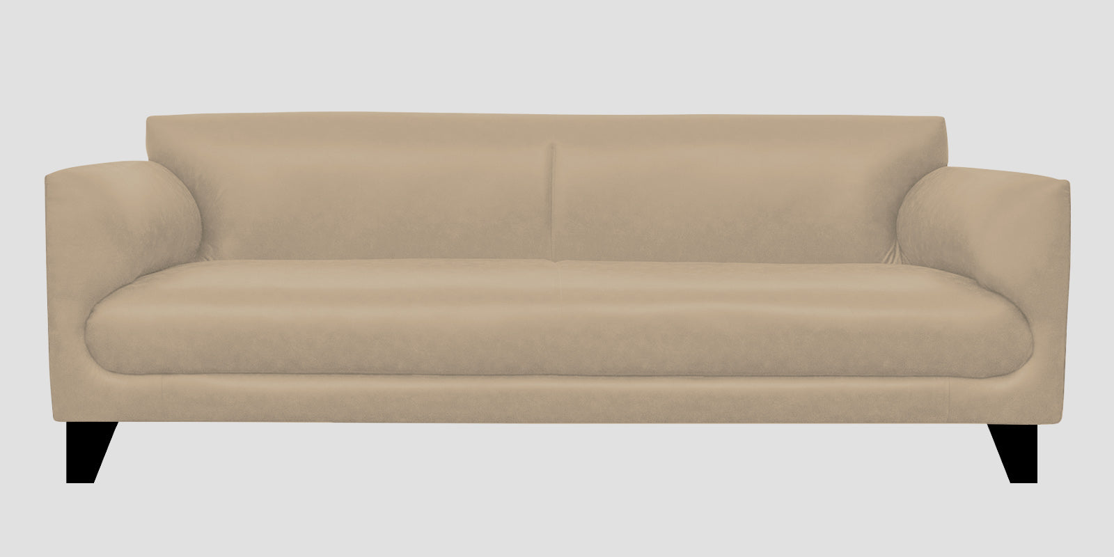 Convi Leatherette 3 Seater Sofa in Tan Beige Colour