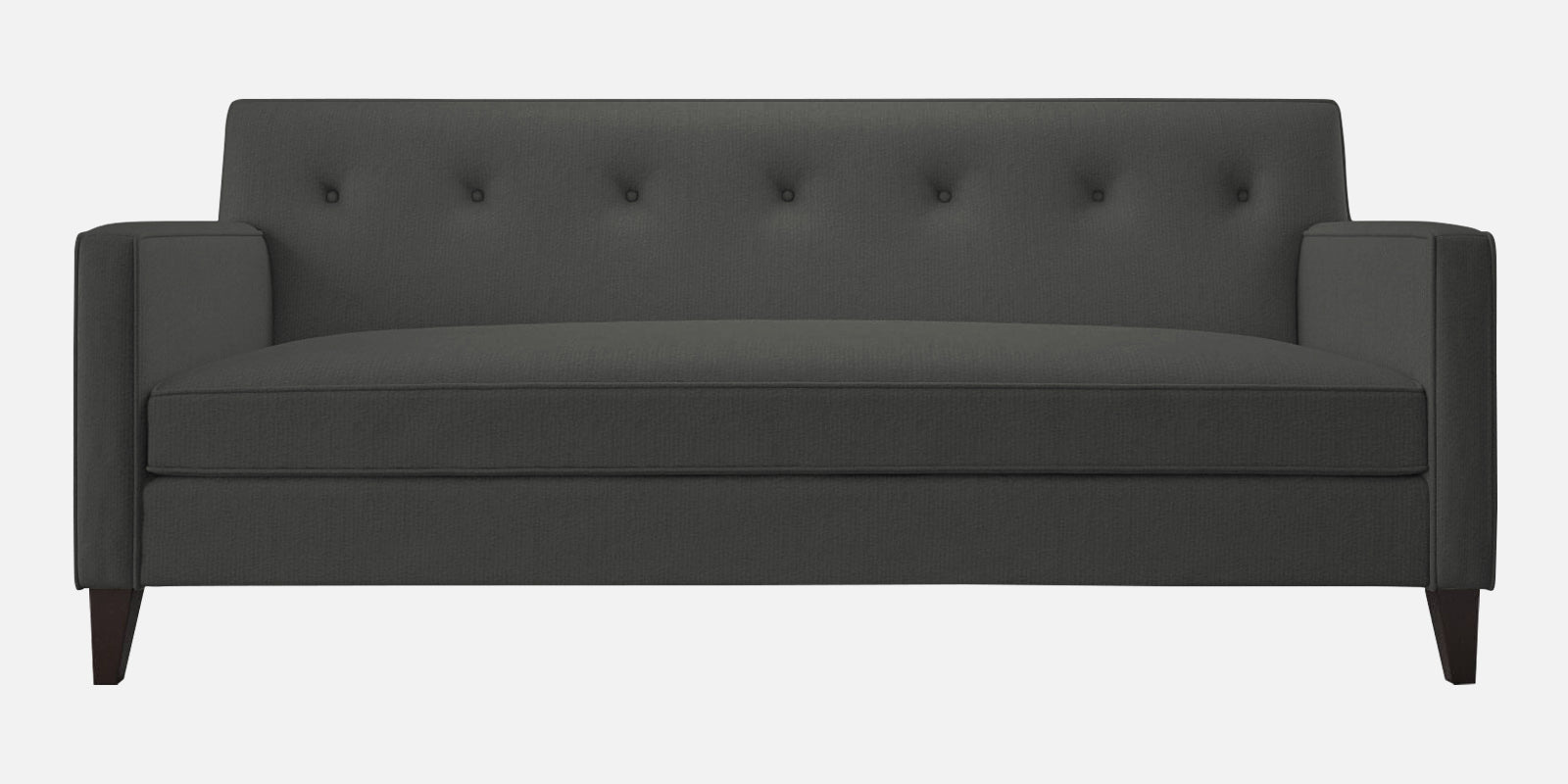 Miller Fabric 3 Seater Sofa In Charcoal Grey Colour - Febonic Living