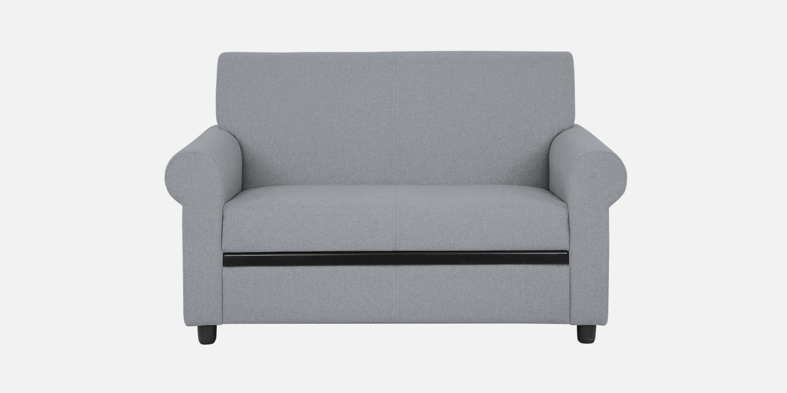 Ribby Fabric 2 Seater Sofa In Coin Grey Colour - Febonic Living