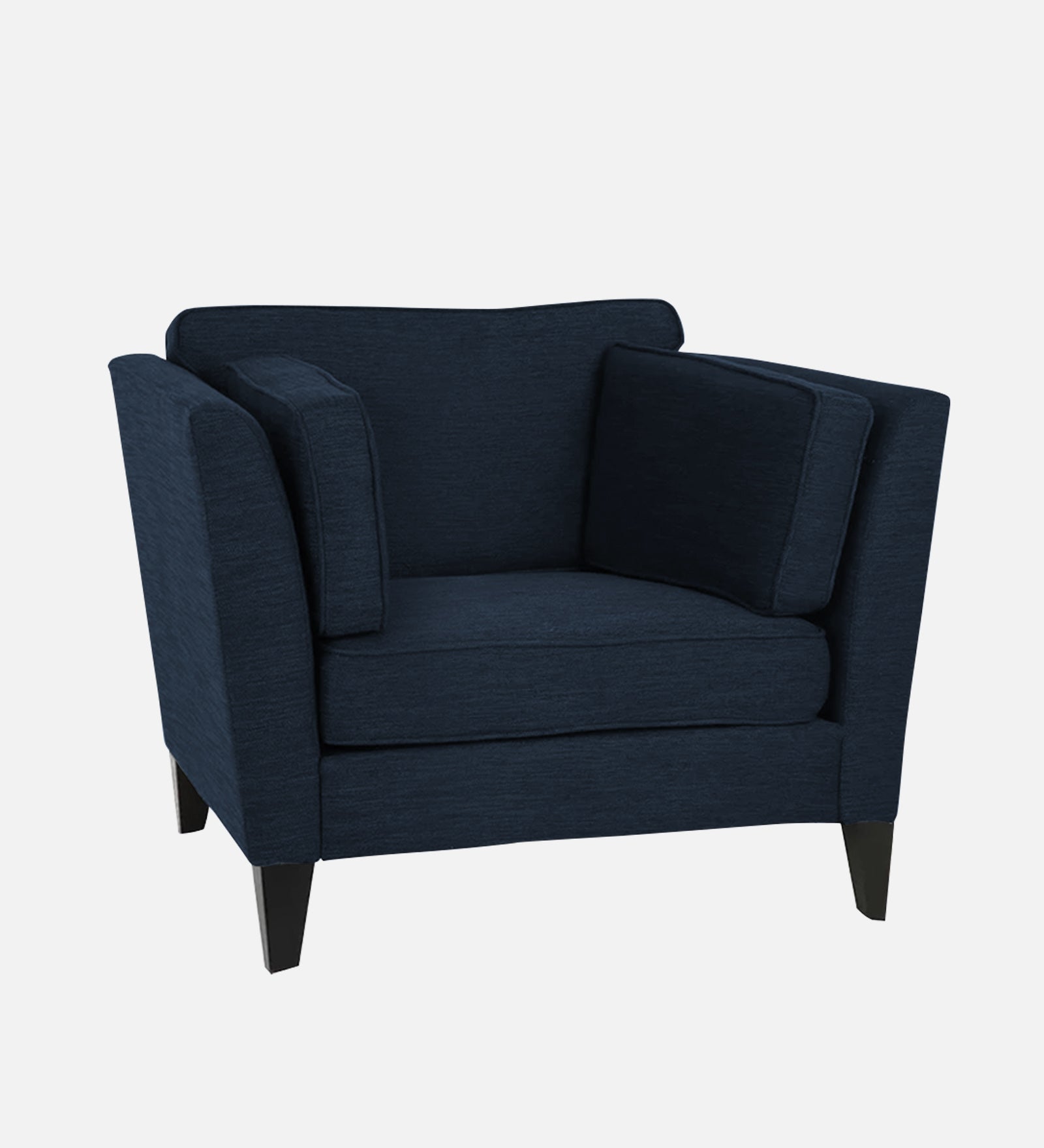 Nigar Fabric 1 Seater Sofa In  Denim Blue Colour - Febonic Living