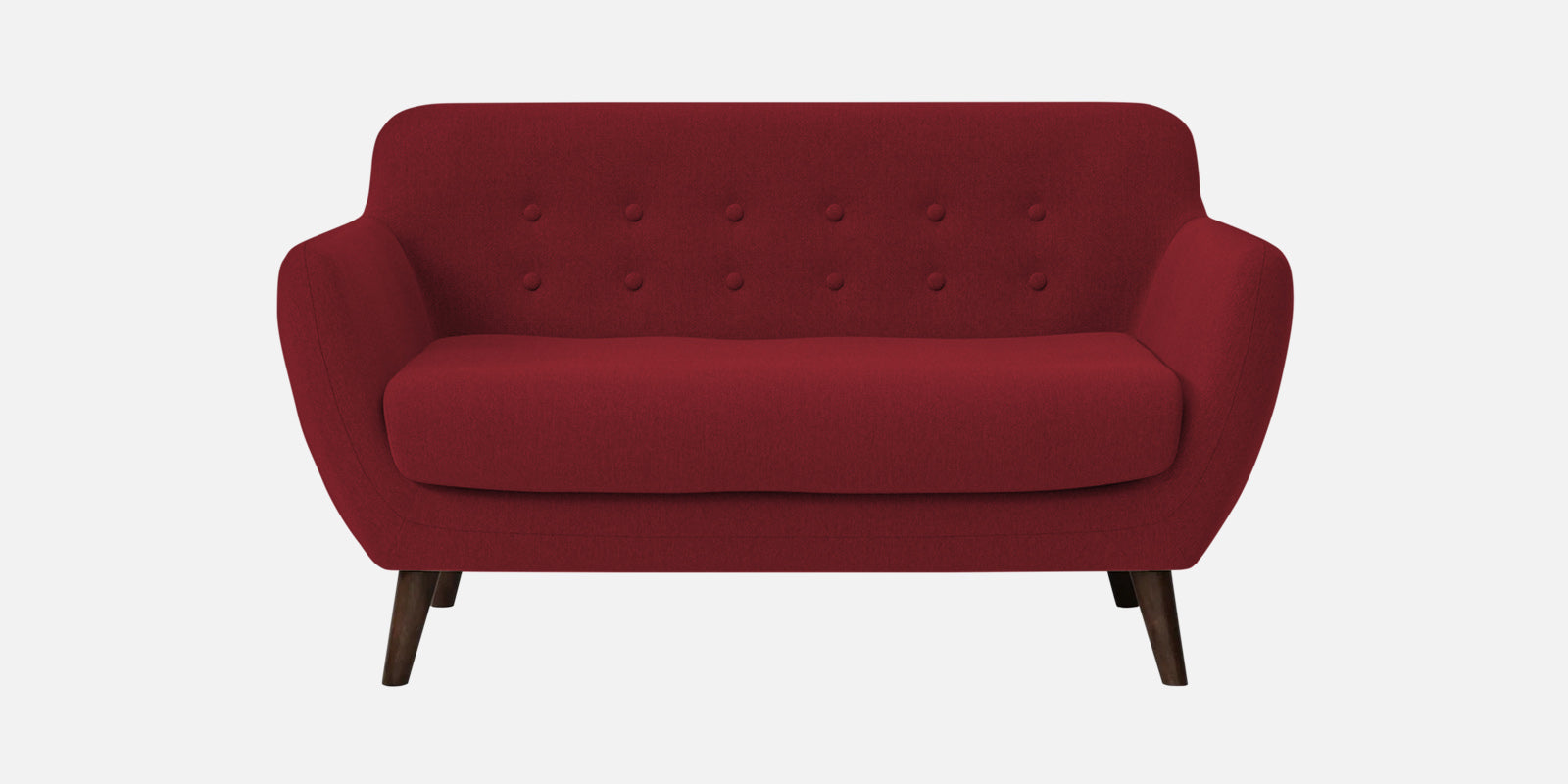 Goofy Fabric 2 Seater Sofa In Chilli Red Colour - Febonic Living