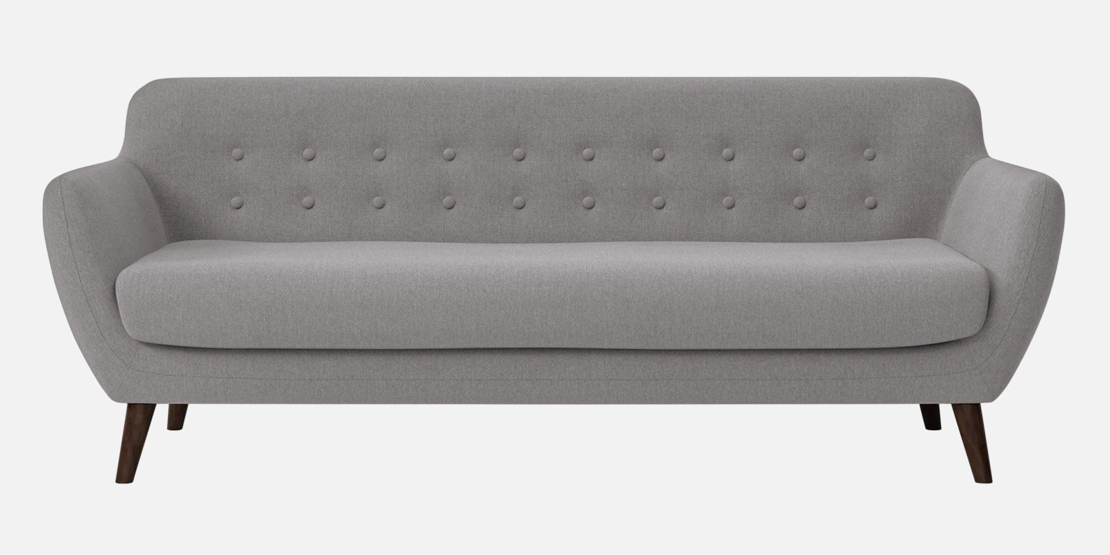 Goofy Fabric 3 Seater Sofa In Silver Grey Colour - Febonic Living