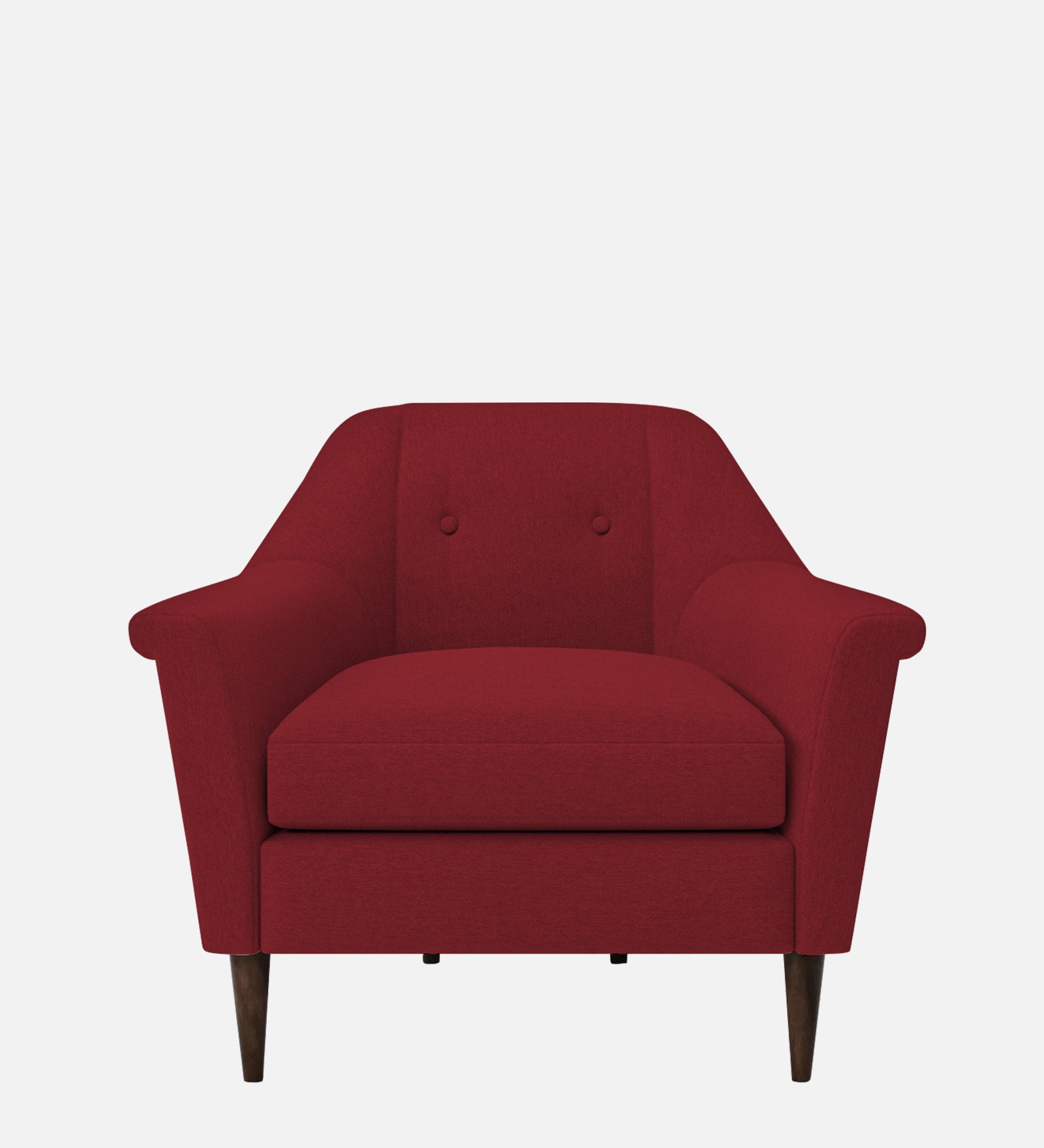 Homer Fabric 1 Seater Sofa In Chilli Red Colour - Febonic Living
