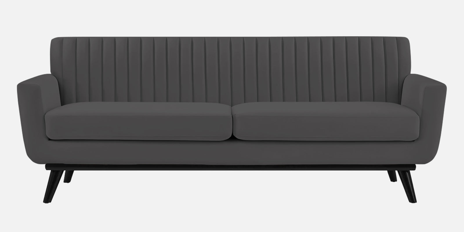 Tucker Velvet 3 Seater Sofa In Dark Grey Colour - Febonic Living