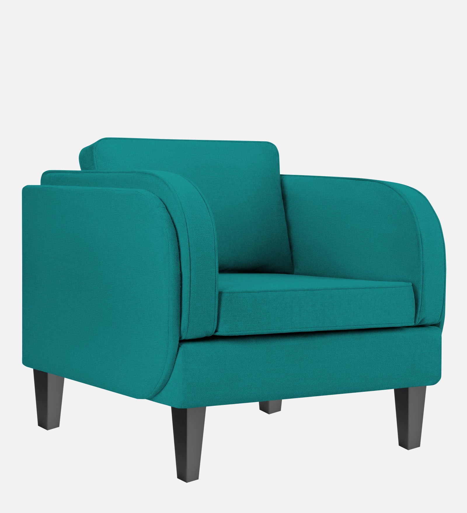 Siddy Fabric 1 Seater Sofa in Sea green Colour