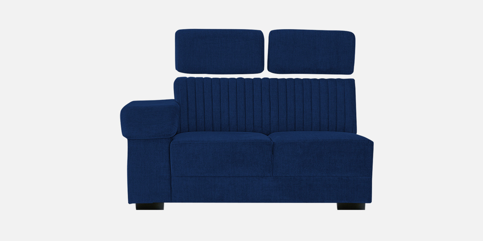 Draco Fabric 6 Seater Corner Sofa In Royal Blue Colour