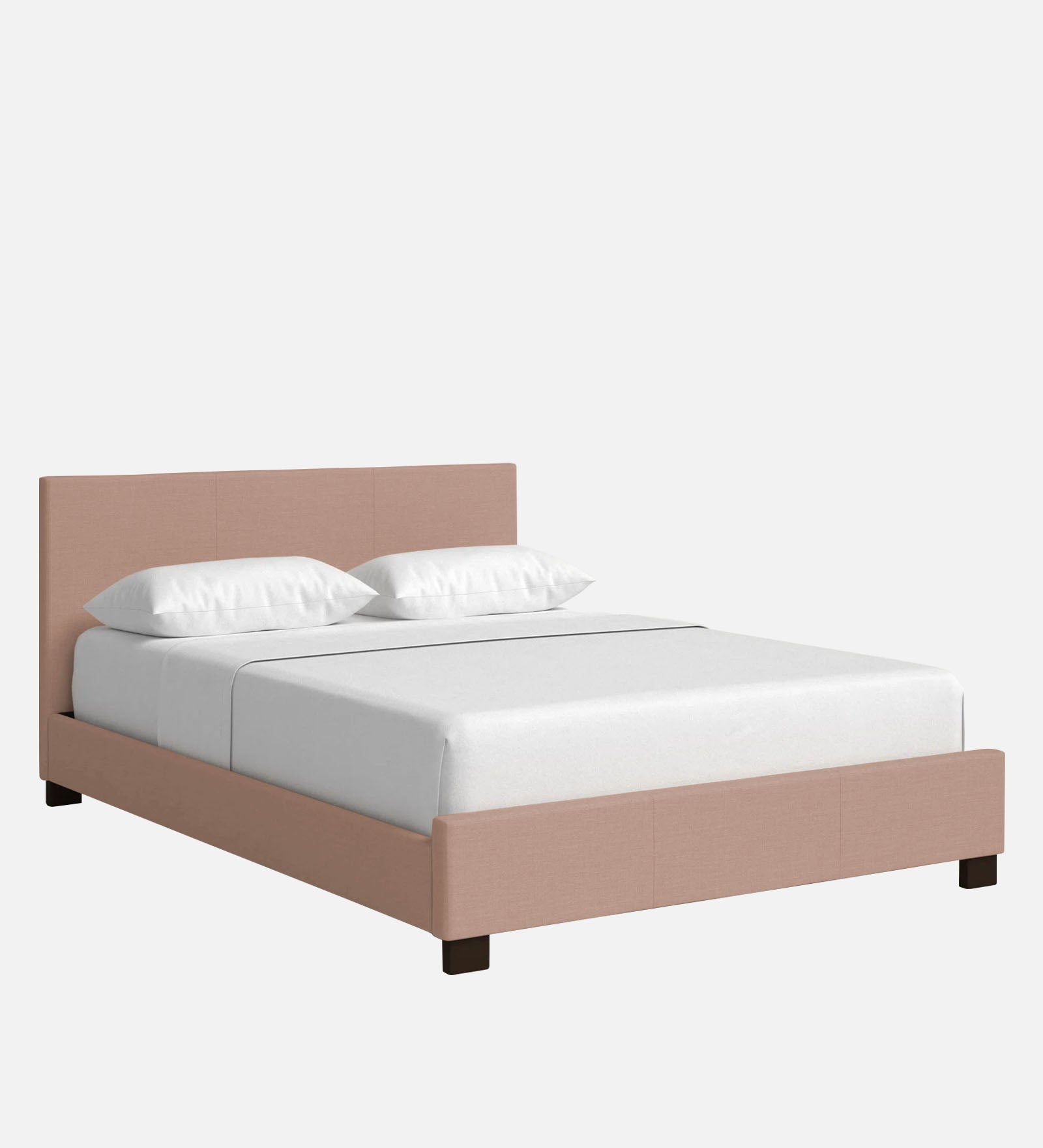 Lora Fabric Queen Size Bed in Olive Beige Colour - Febonic Living