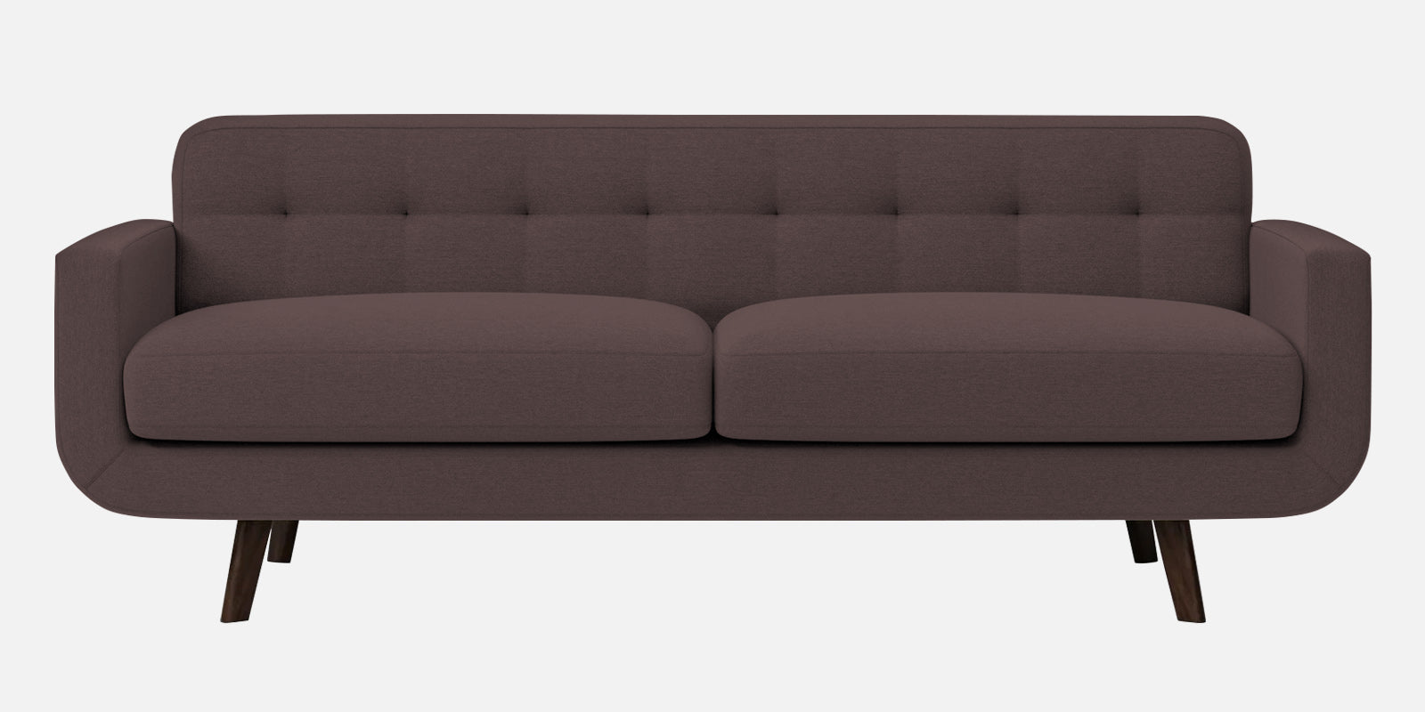 Marsela Fabric 3 Seater Sofa In Night Brown Colour - Febonic Living