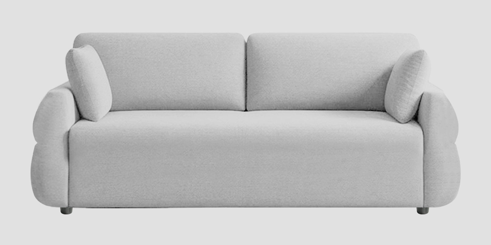 Jack Fabric 3 Seater Sofa In Lit Grey Colour - Febonic Living