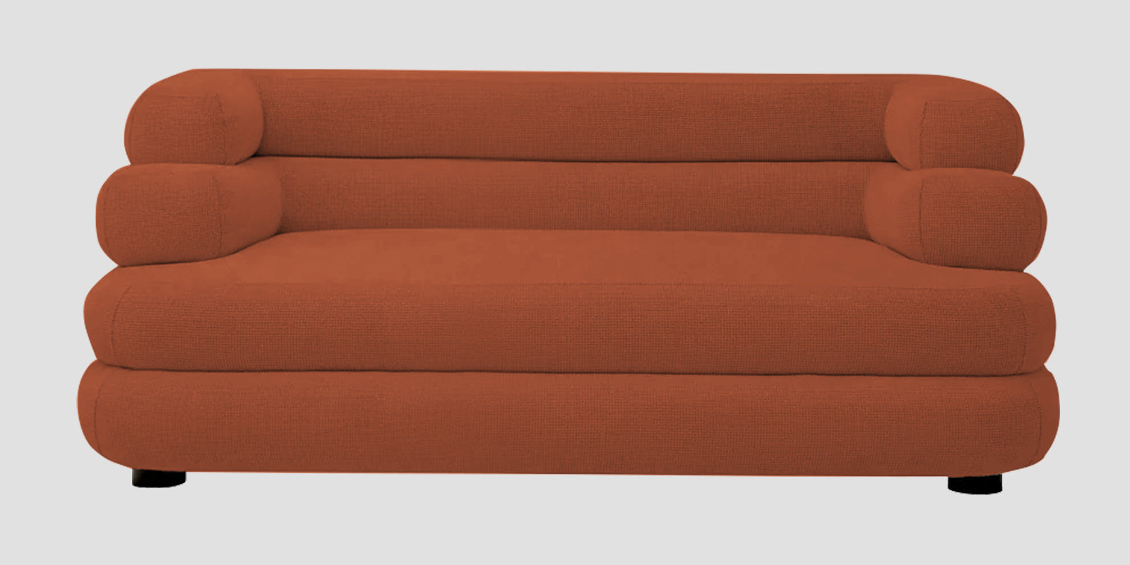 Wener Fabric 2 Seater Sofa In Royal Orange Colour - Febonic Living
