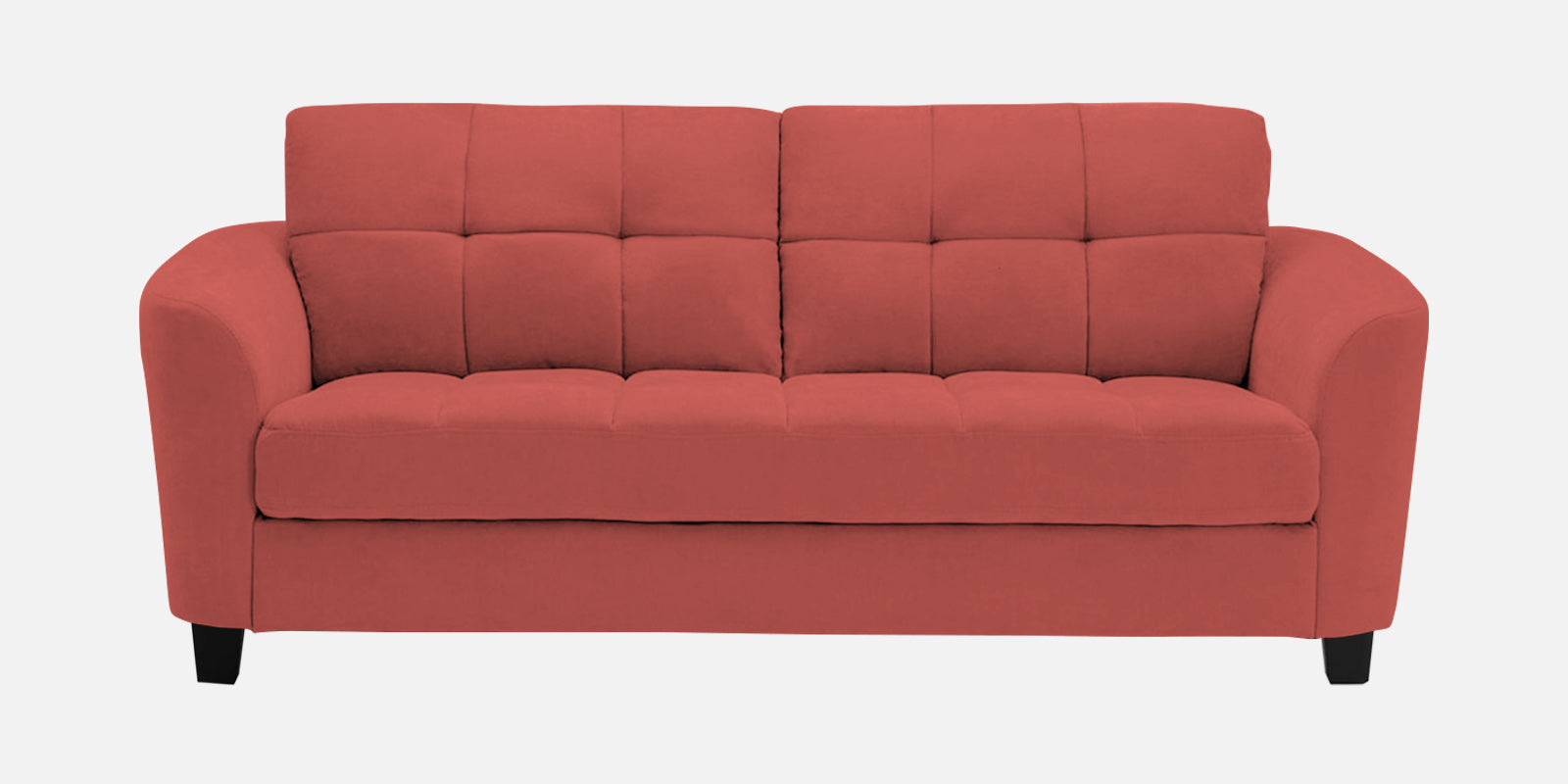Mulan Fabric 2 Seater Sofa In Salmon Pink Colour - Febonic Living