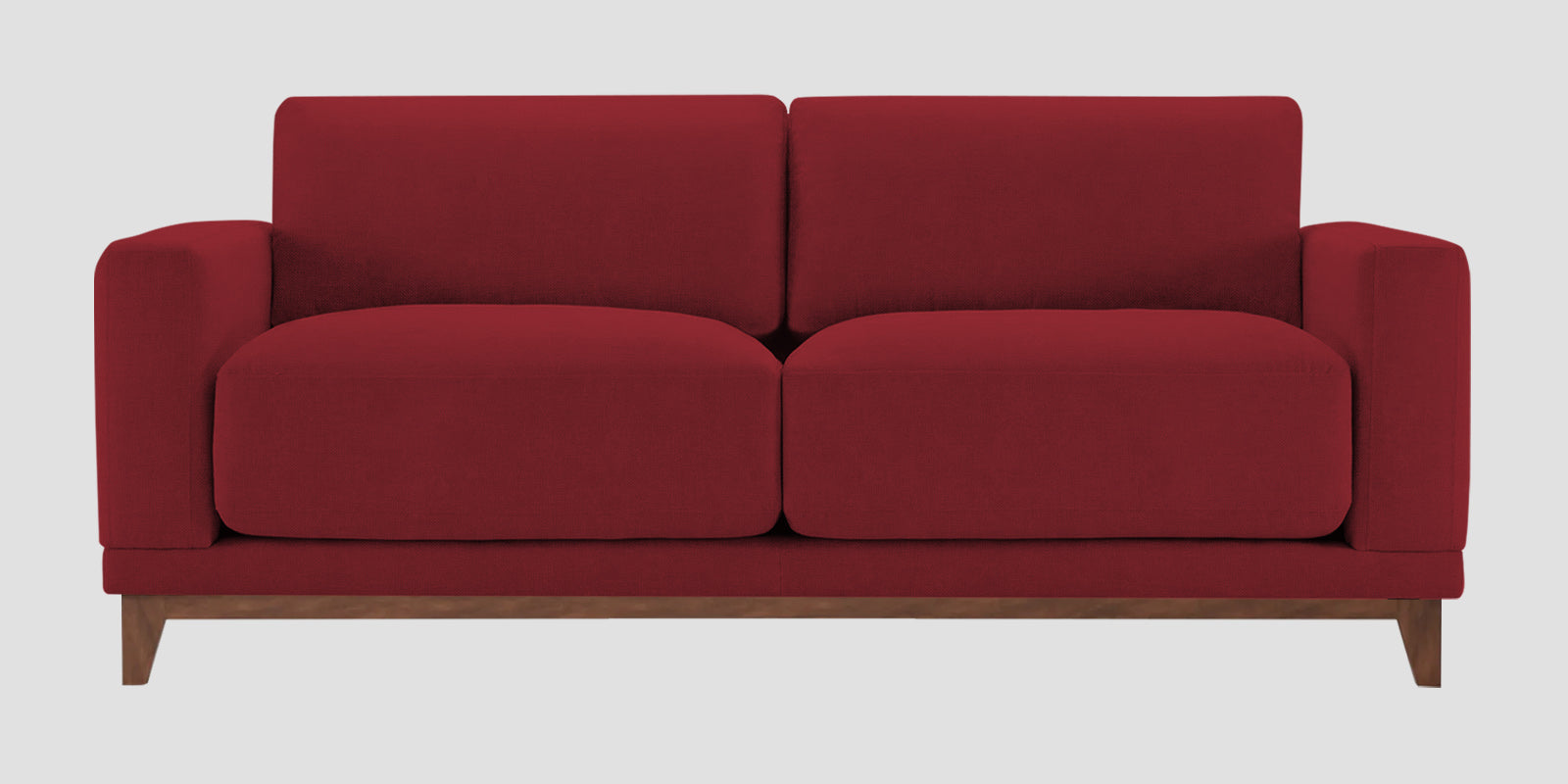 Esha Fabric 2 Seater Sofa In Chilli Red Colour - Febonic Living