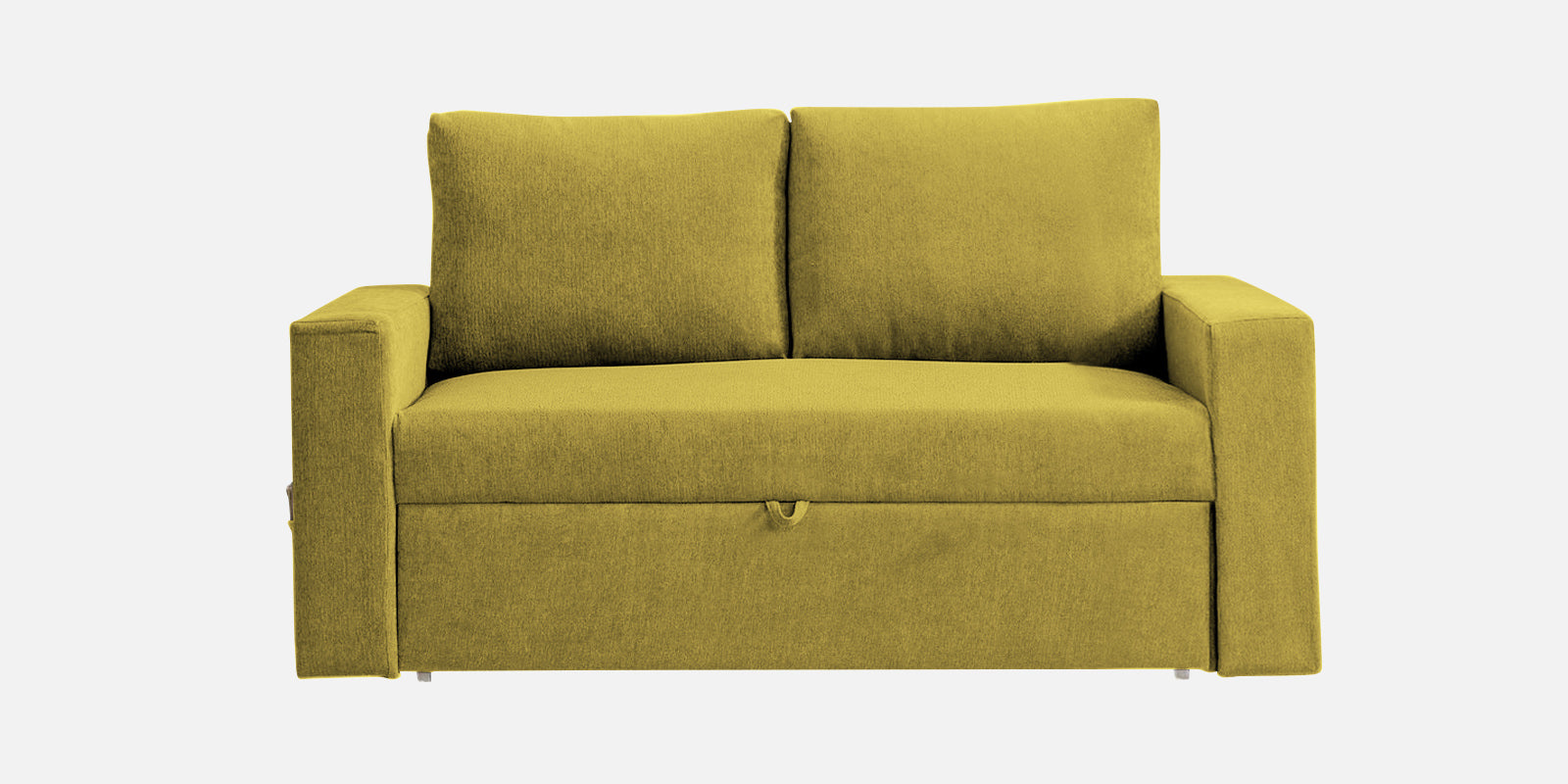 Kara Fabric 2 Seater Pull Out Sofa Cum Bed In Parrot Green Colour - Febonic Living