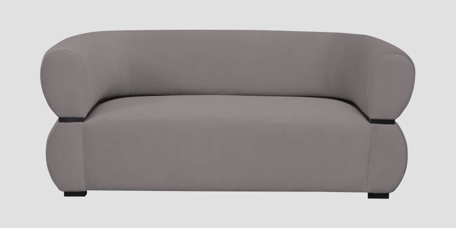 Kula Velvet 2 Seater Sofa In Pearl Grey Colour - Febonic Living