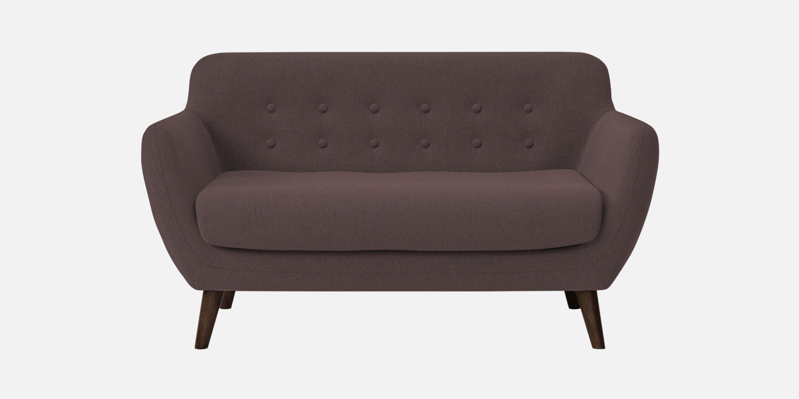 Goofy Fabric 2 Seater Sofa In Night Brown Colour - Febonic Living
