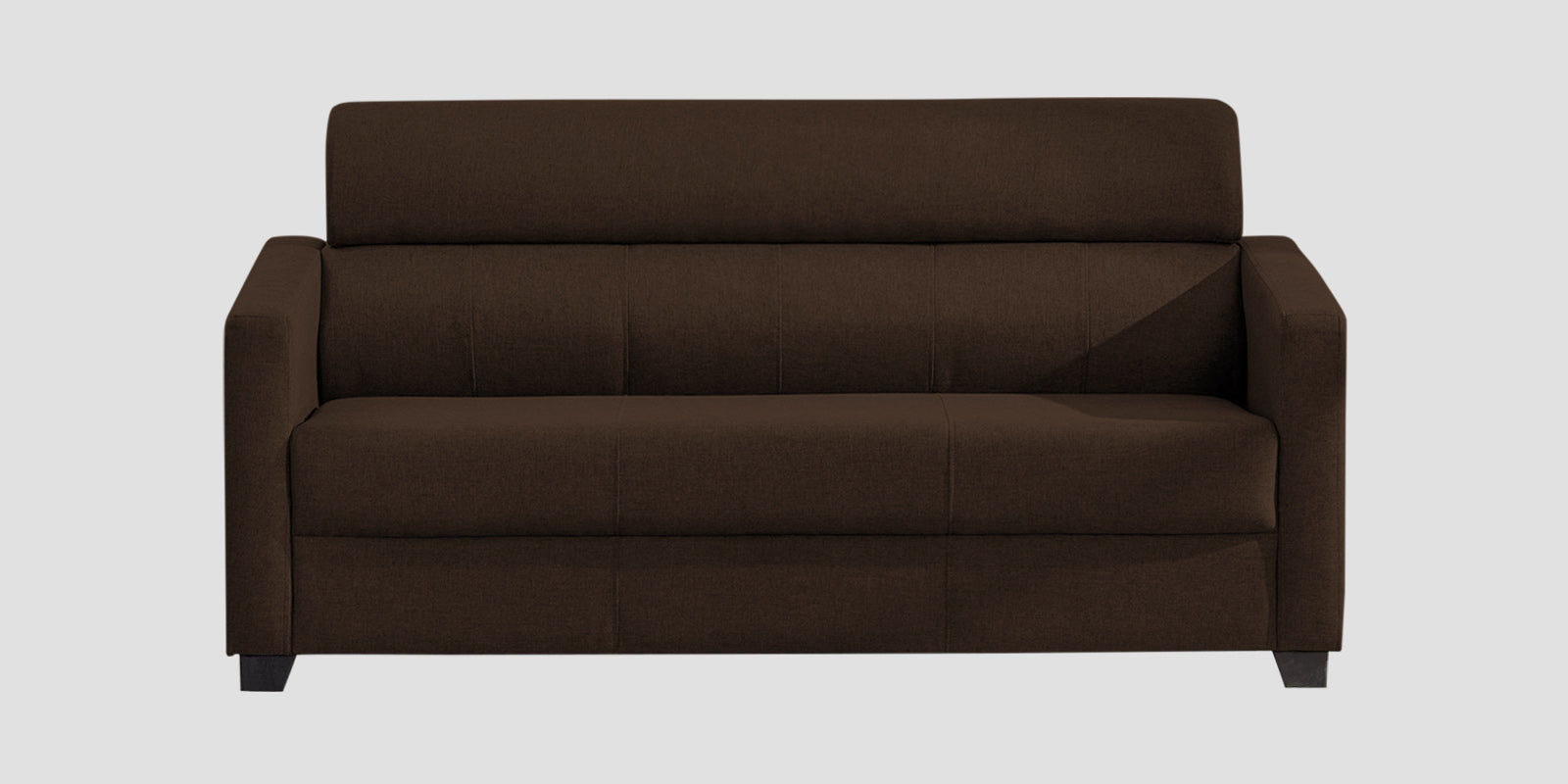 Devo Fabric 3 Seater Sofa In Cidar Brown Colour - Febonic Living