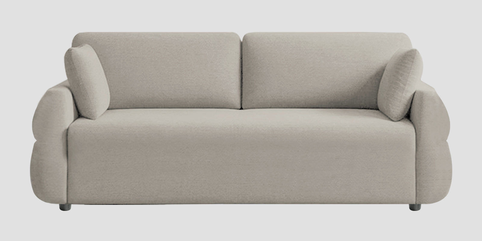 Jack Fabric 3 Seater Sofa In Ash Grey Colour - Febonic Living