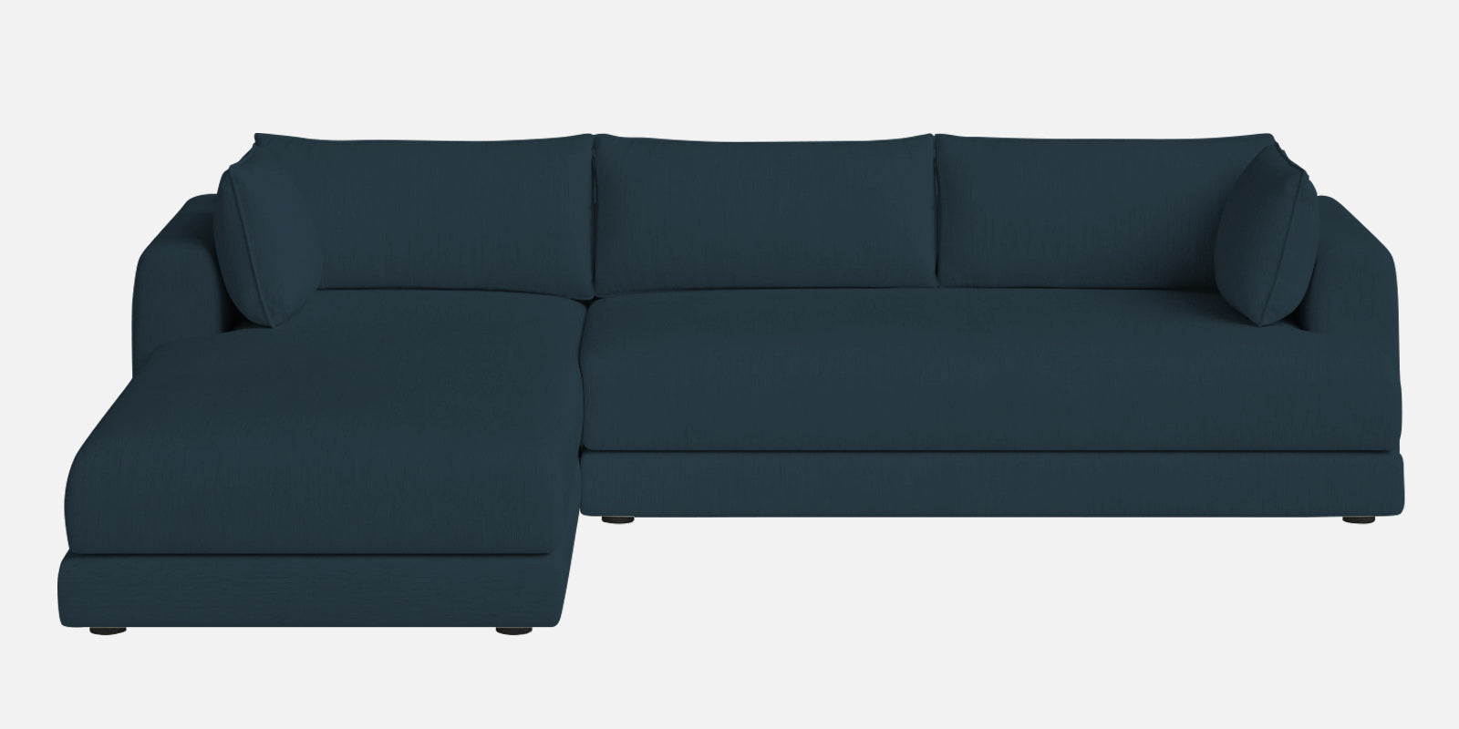 Ziggy Fabric RHS Sectional Sofa (3+Lounger) In Cool Blue Colour - Febonic Living