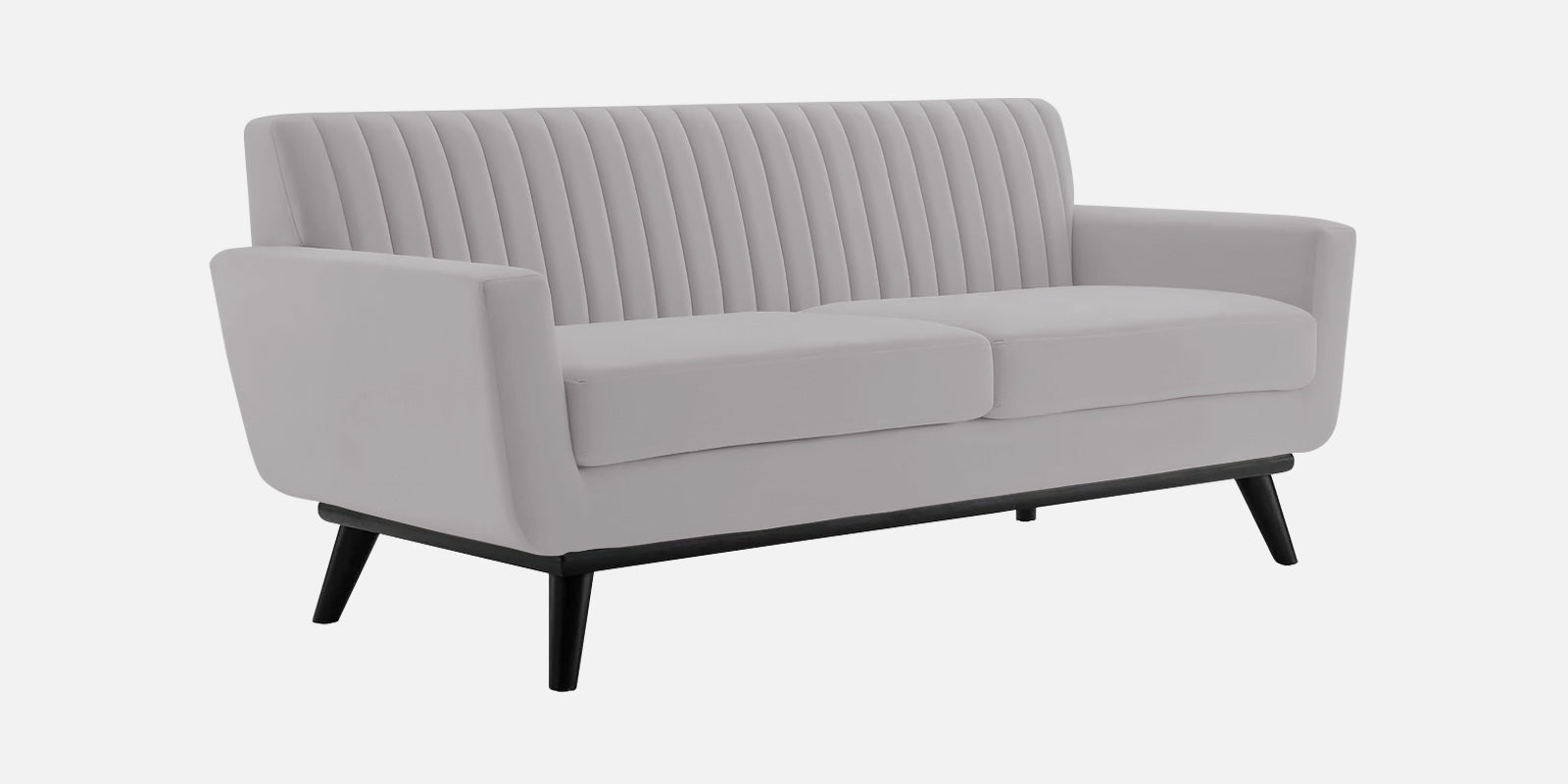 Tucker Velvet 2 Seater Sofa In Concrete Grey Colour - Febonic Living
