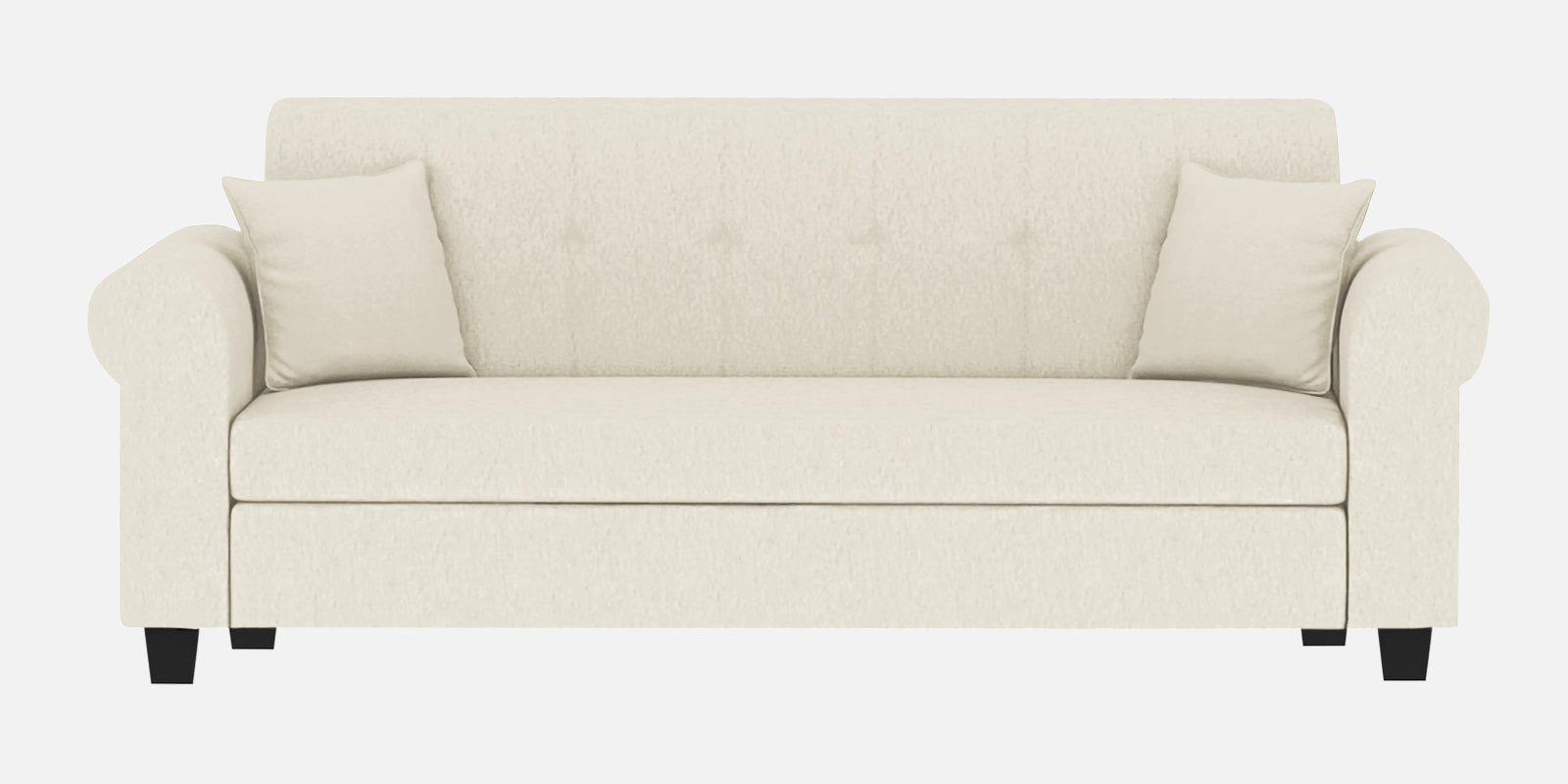 Derado Fabric 3 Seater Sofa In Ivory Cream Colour - Febonic Living