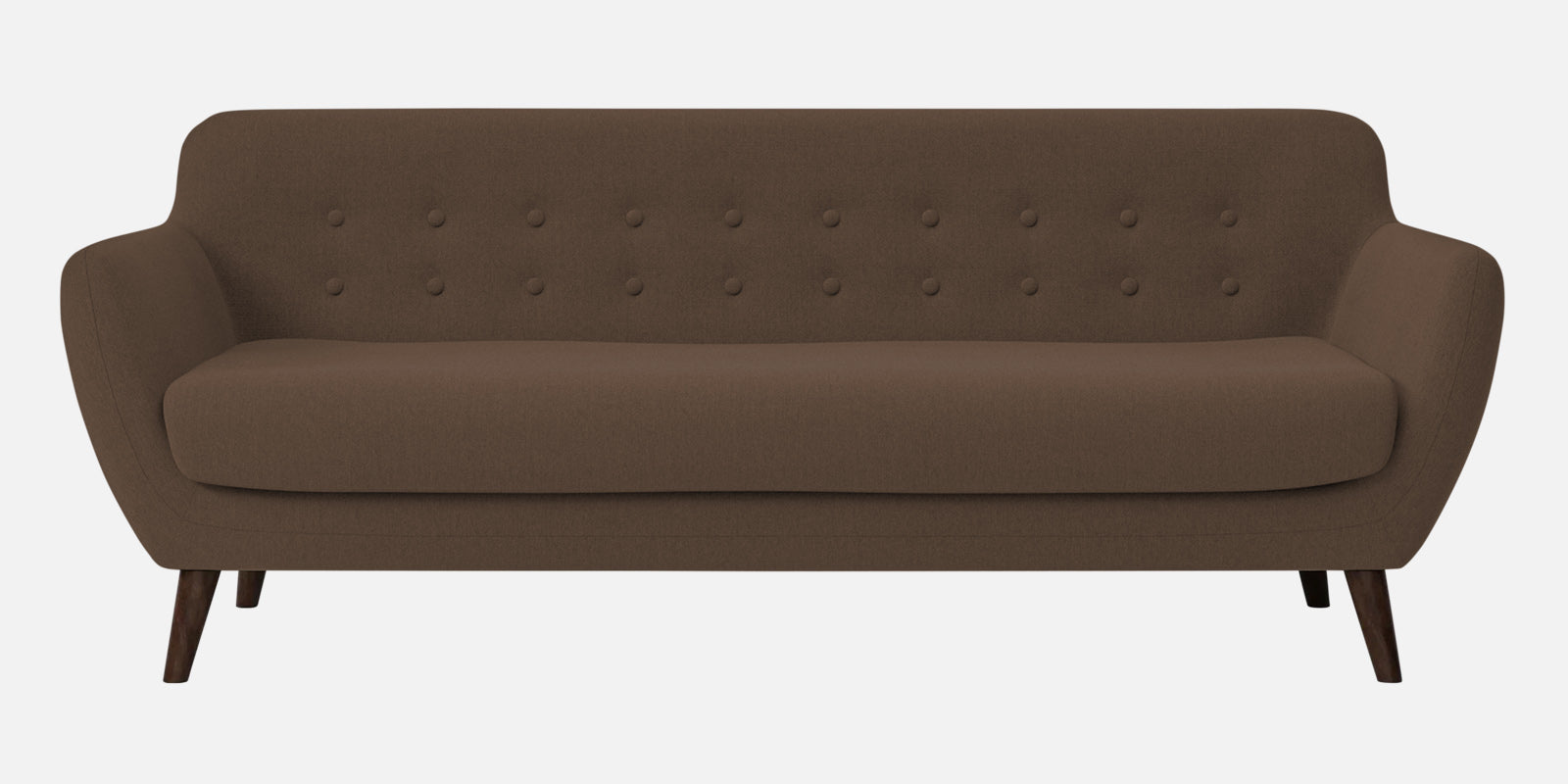 Goofy Fabric 3 Seater Sofa In Rosy Brown Colour - Febonic Living