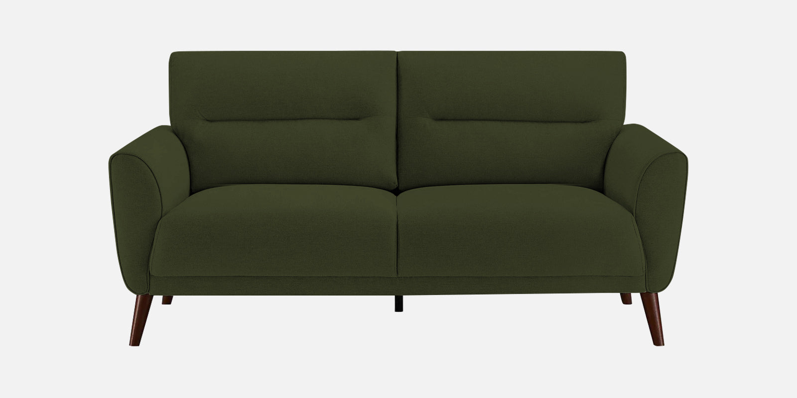 Castro Fabric 2 Seater Sofa In Olive Green Colour - Febonic Living