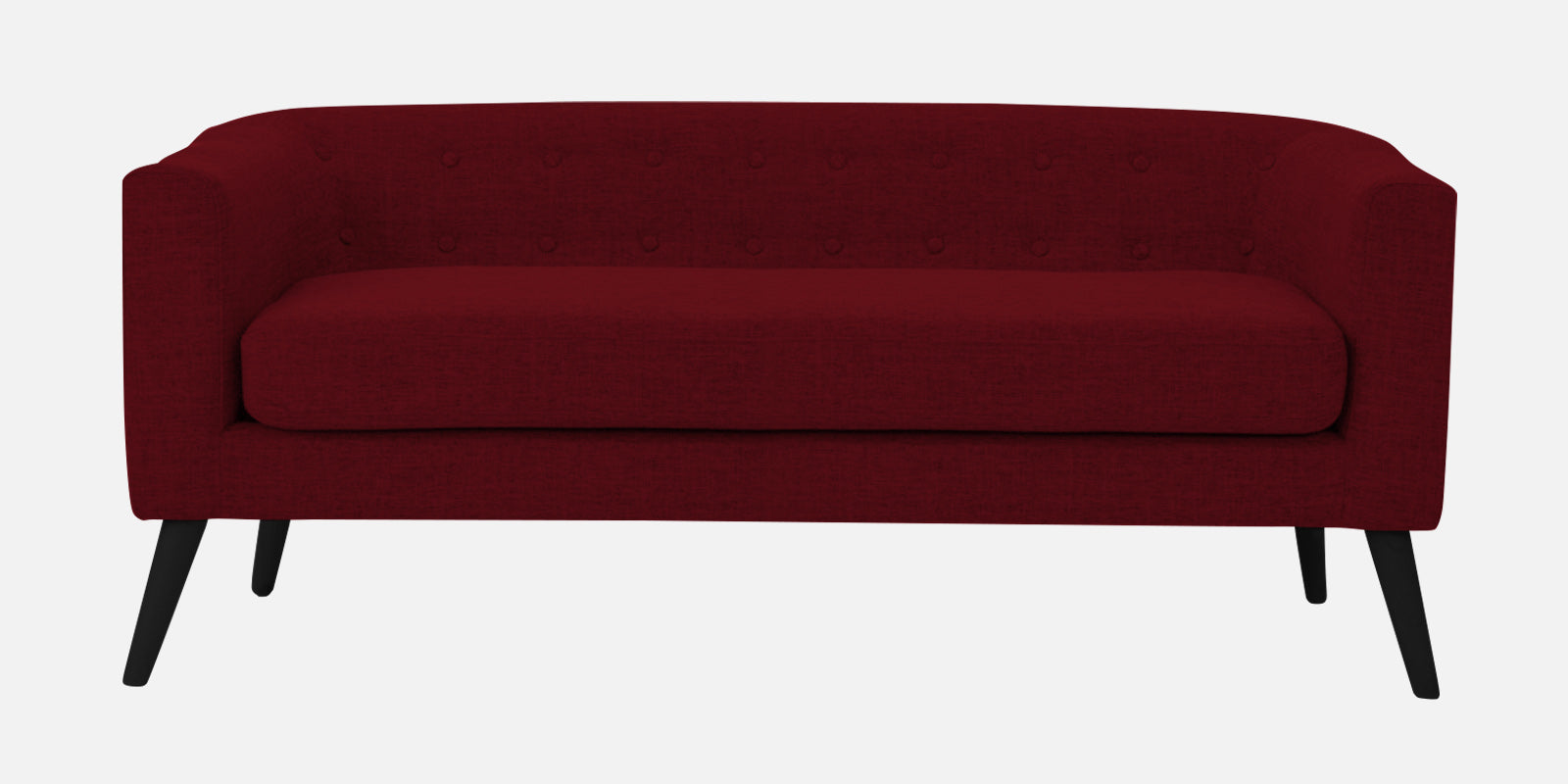 Casper Fabric 3 Seater Sofa In Ruby Red Colour - Febonic Living