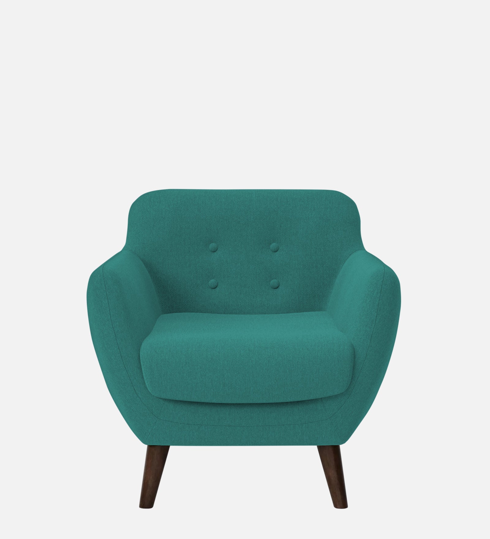 Goofy Fabric 1 Seater Sofa In Sea Green Colour - Febonic Living