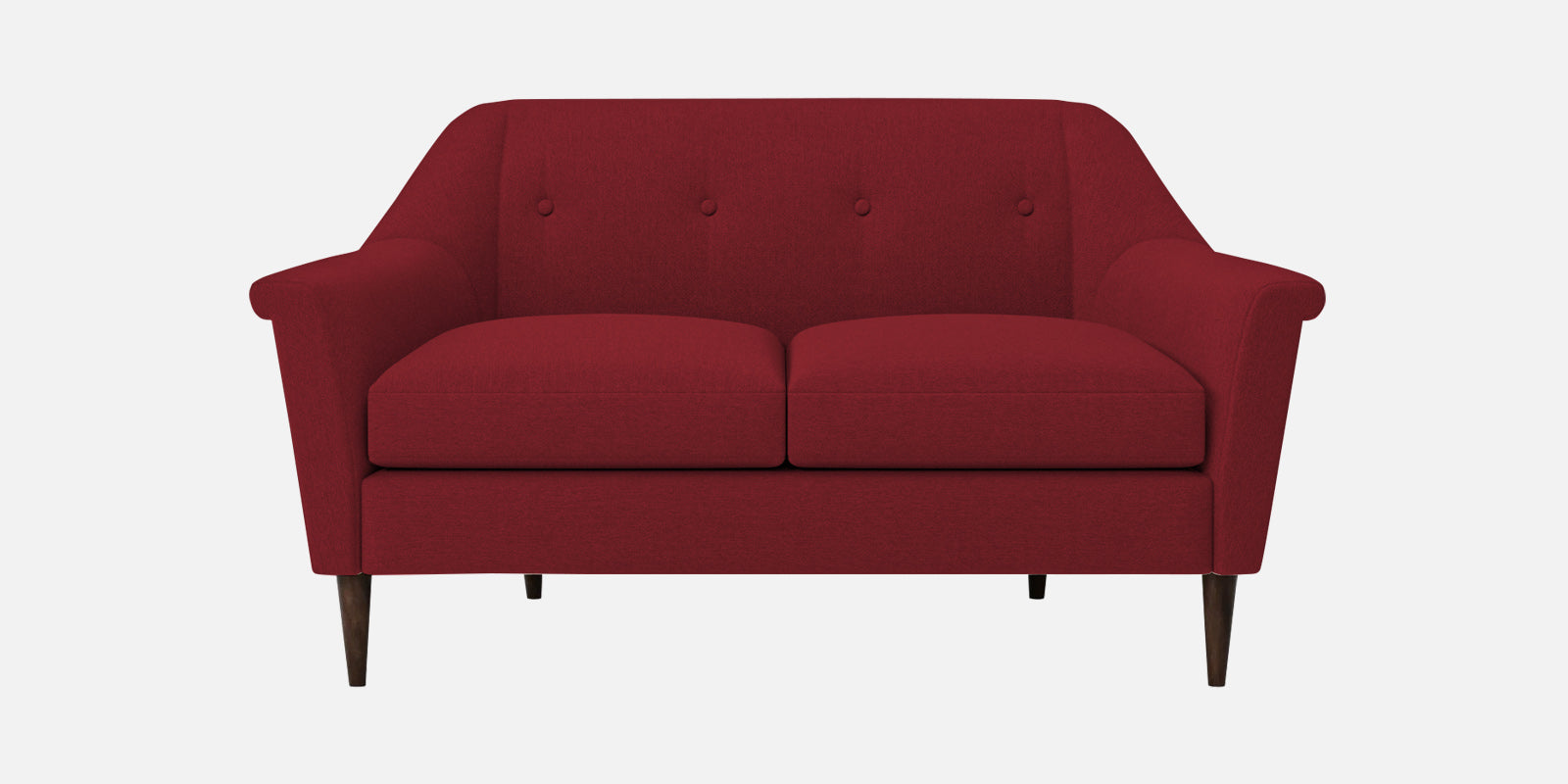 Homer Fabric 2 Seater Sofa In Chilli Red Colour - Febonic Living