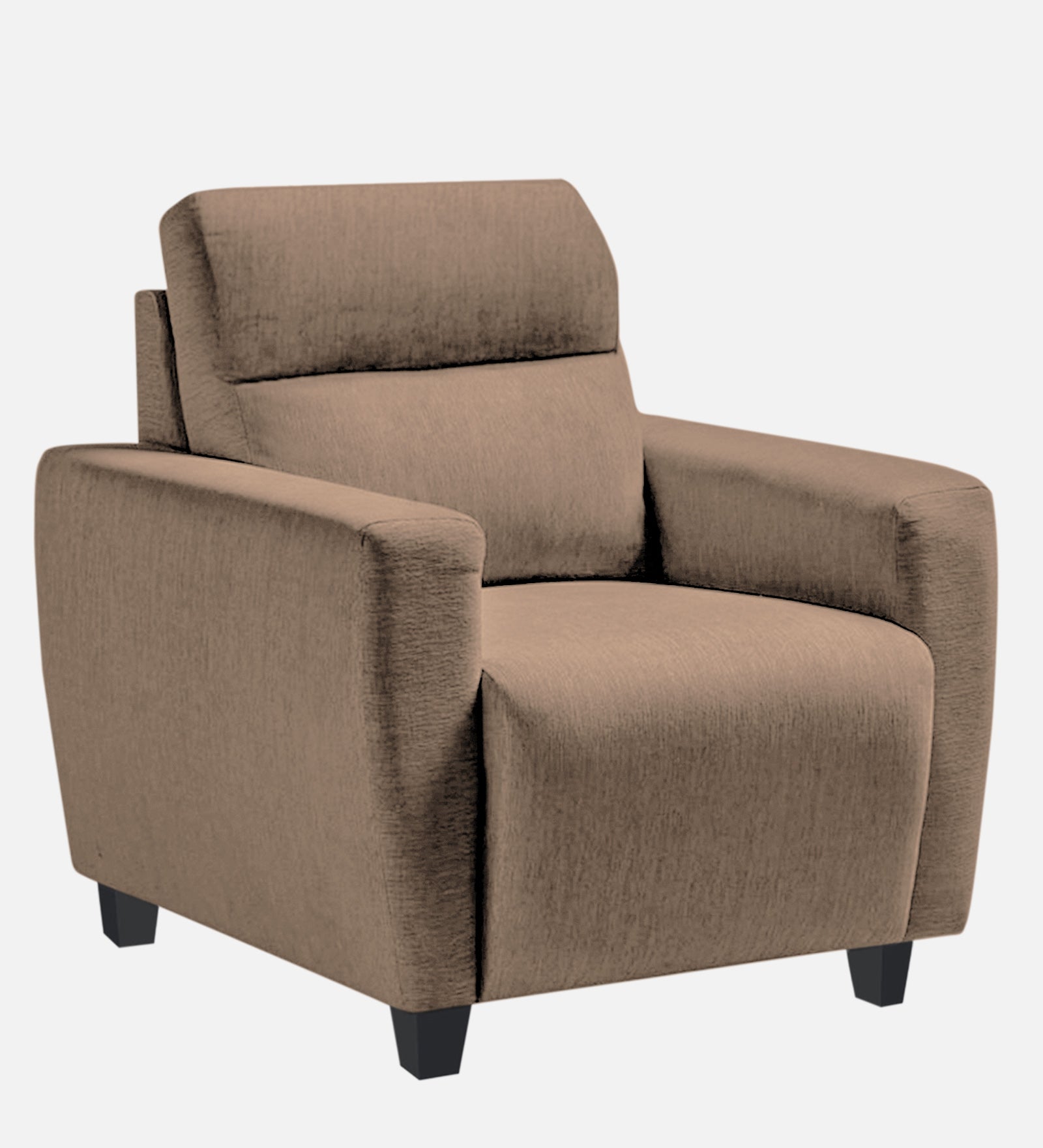 Bakadi Fabric 1 Seater Sofa In Cookie Beige Colour - Febonic Living