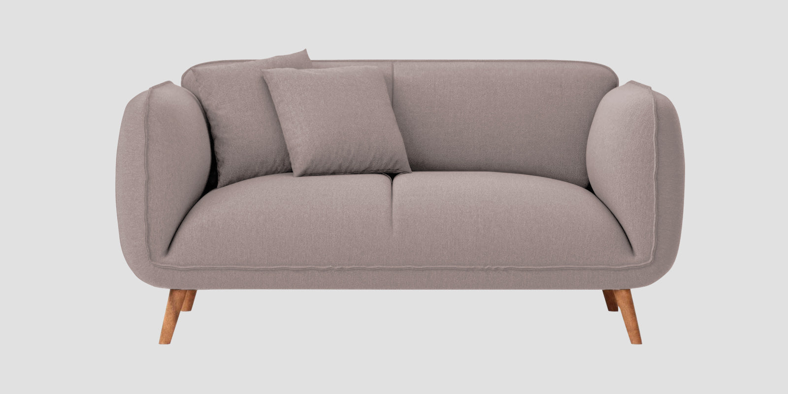 Zia Fabric 2 Seater Sofa In Almond Beige Colour