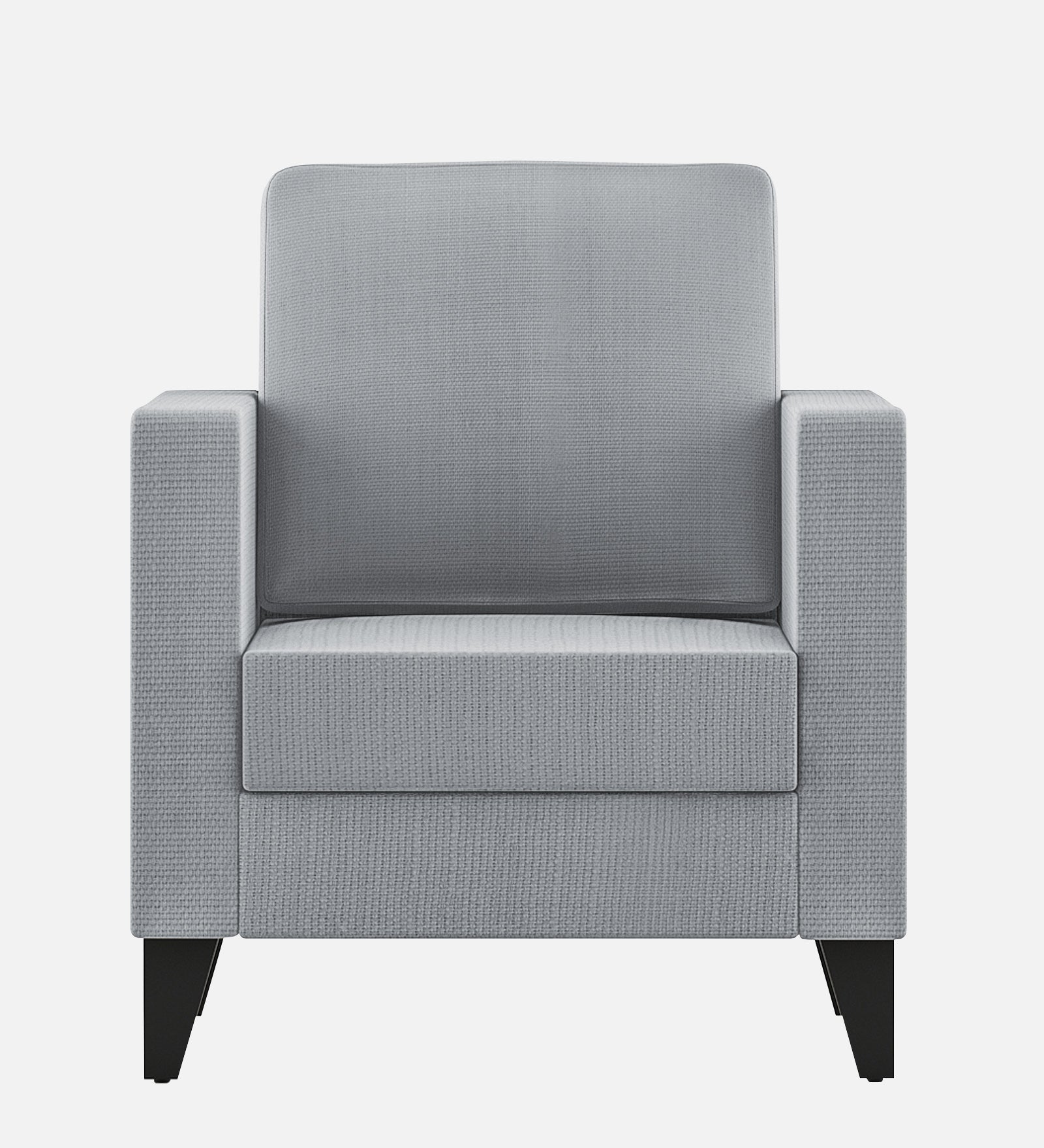 Nori Fabric 1 Seater Sofa In Coin Grey Colour - Febonic Living