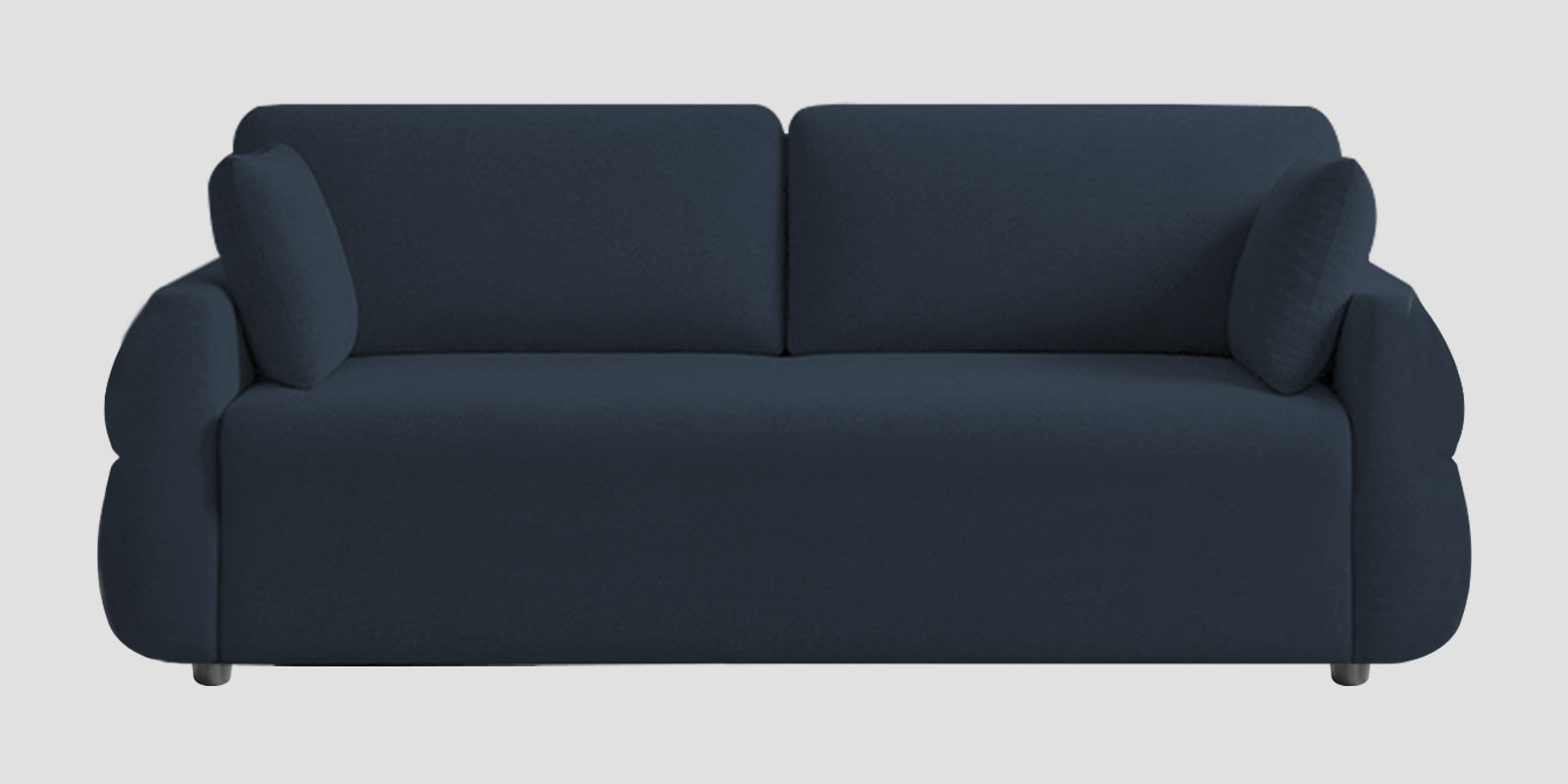 Jack Fabric 3 Seater Sofa In Denim Blue Colour - Febonic Living