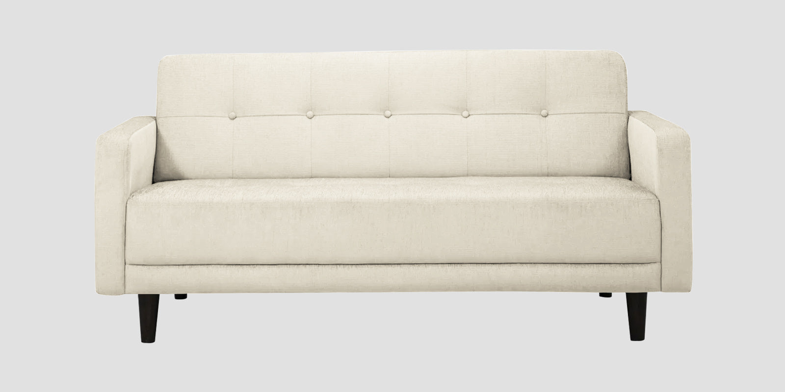 Noha Fabric 2 Seater Sofa In Ivory Cream Colour - Febonic Living