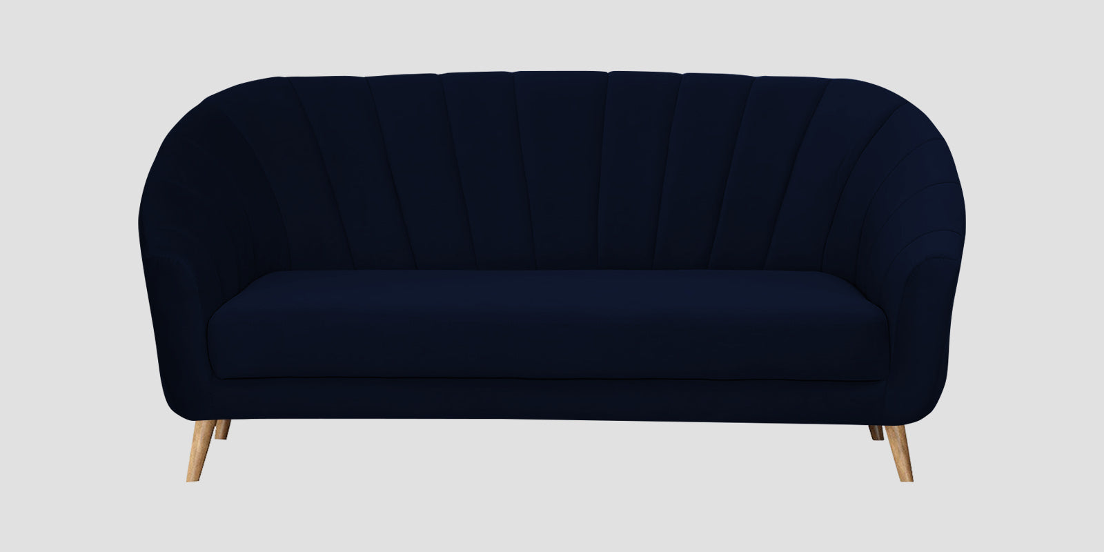 Kaylee Velvet 3 Seater Sofa In Dark Blue Colour - Febonic Living