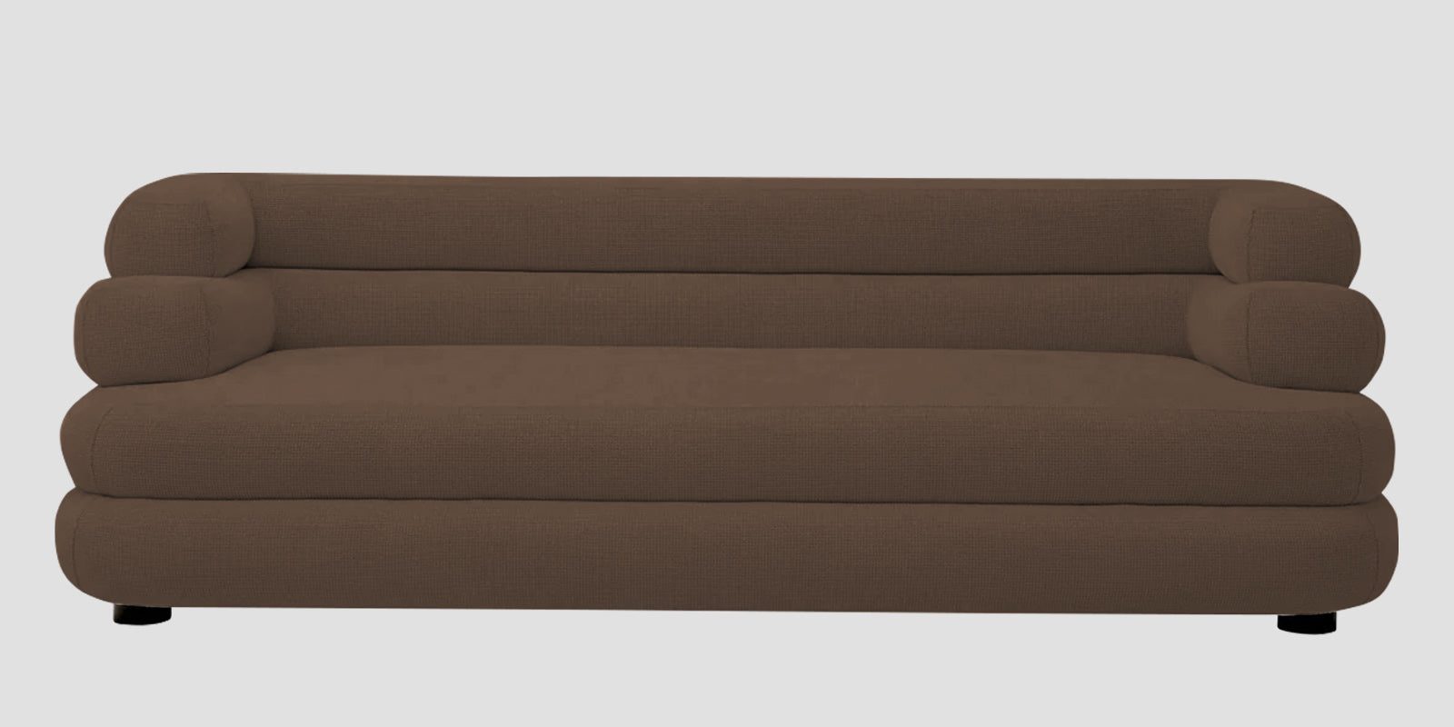 Wener Fabric 3 Seater Sofa In Rosy Brown Colour - Febonic Living