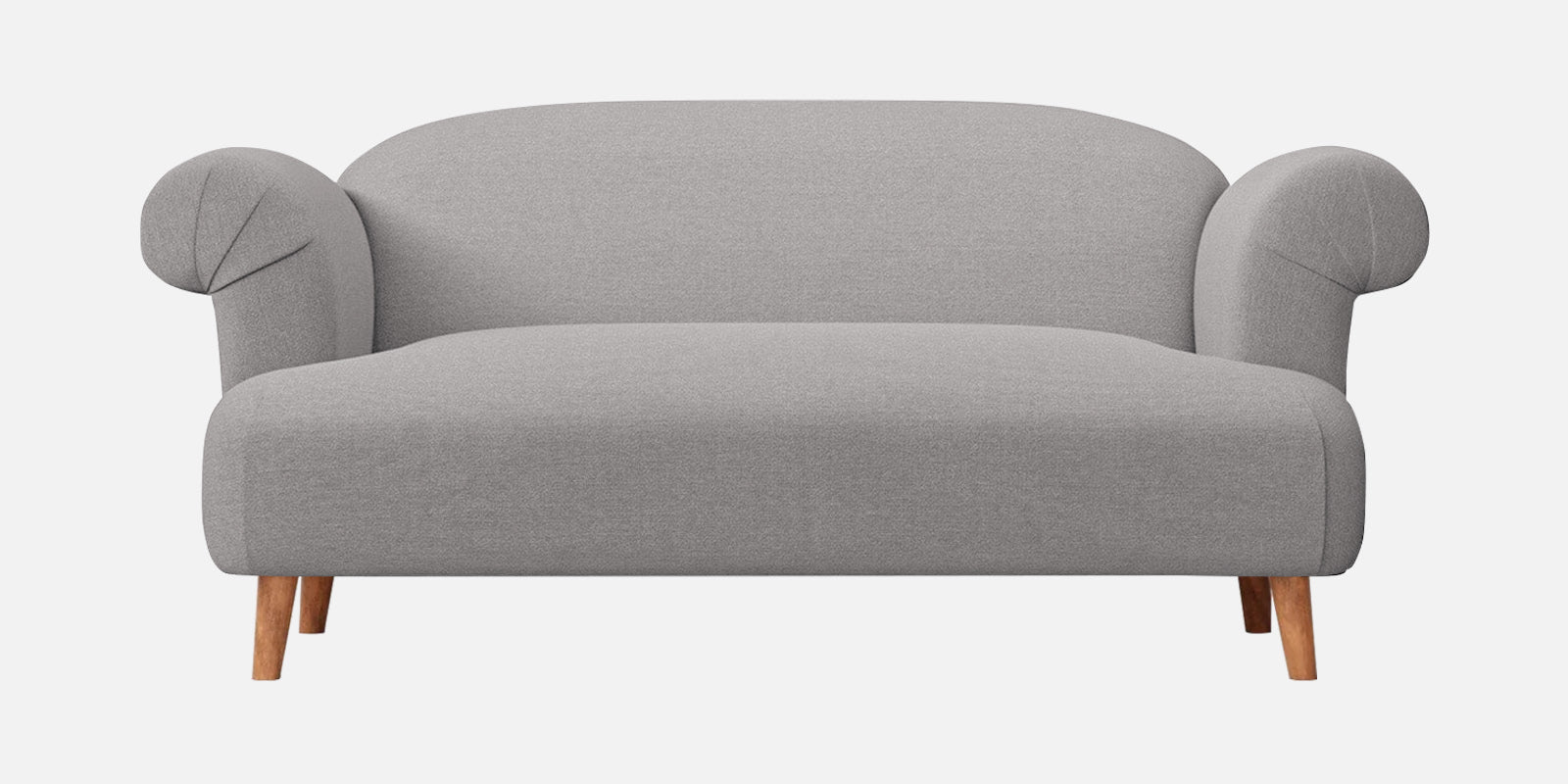 Barber Fabric 2 Seater Sofa In Silver Greyy Colour - Febonic Living