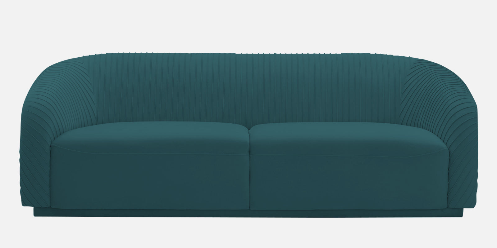 Yara Velvet Fabric 3 Seater Sofa In Arabian Green Colour - Febonic Living