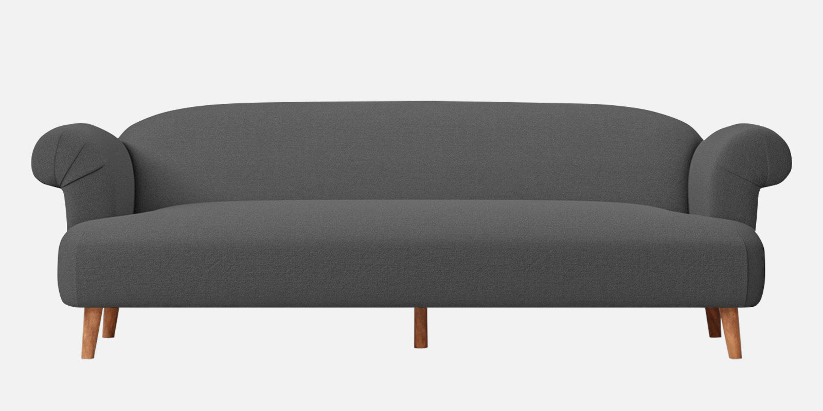 Barber Fabric 3 Seater Sofa In Stone Grey Colour - Febonic Living