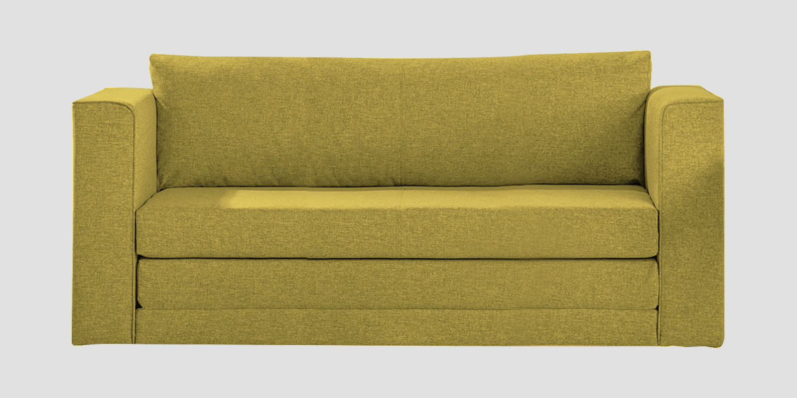 Kenia Fabric 3 Seater Foldable Sofa Cum Bed In Parrot Green Colour - Febonic Living