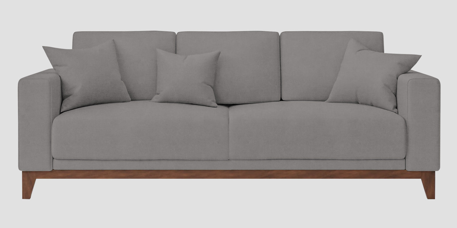 Luca Fabric 3 Seater Sofa In Silver Grey Colour - Febonic Living