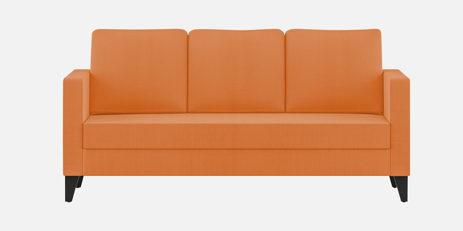 Nori Fabric 3 Seater Sofa In Dark Orange Colour - Febonic Living
