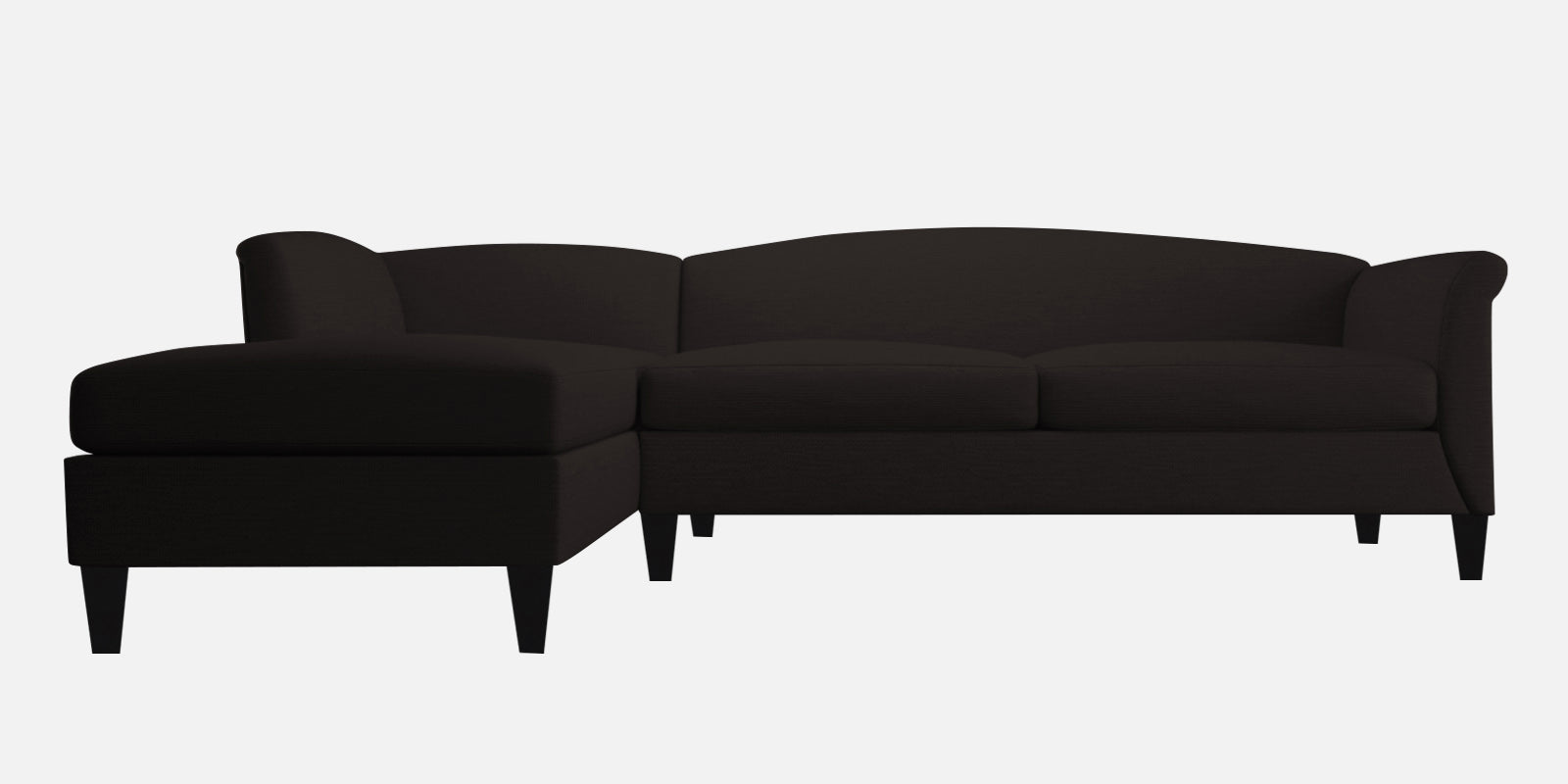 Kimber Fabric RHS Sectional Sofa (3+Lounger) In Cara Brown Colour - Febonic Living