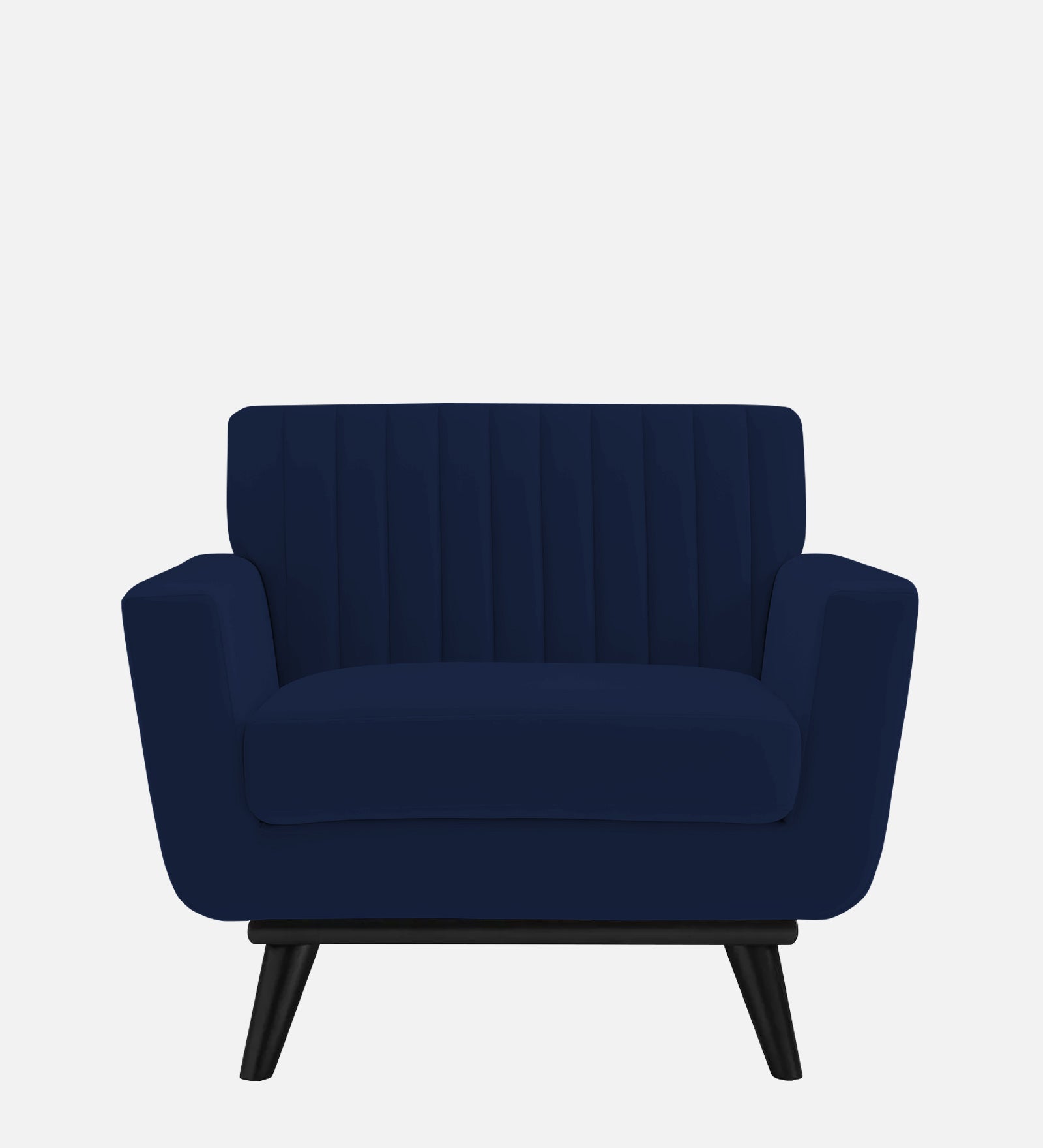 Tucker Velvet 1 Seater Sofa In Indigo Blue Colour - Febonic Living