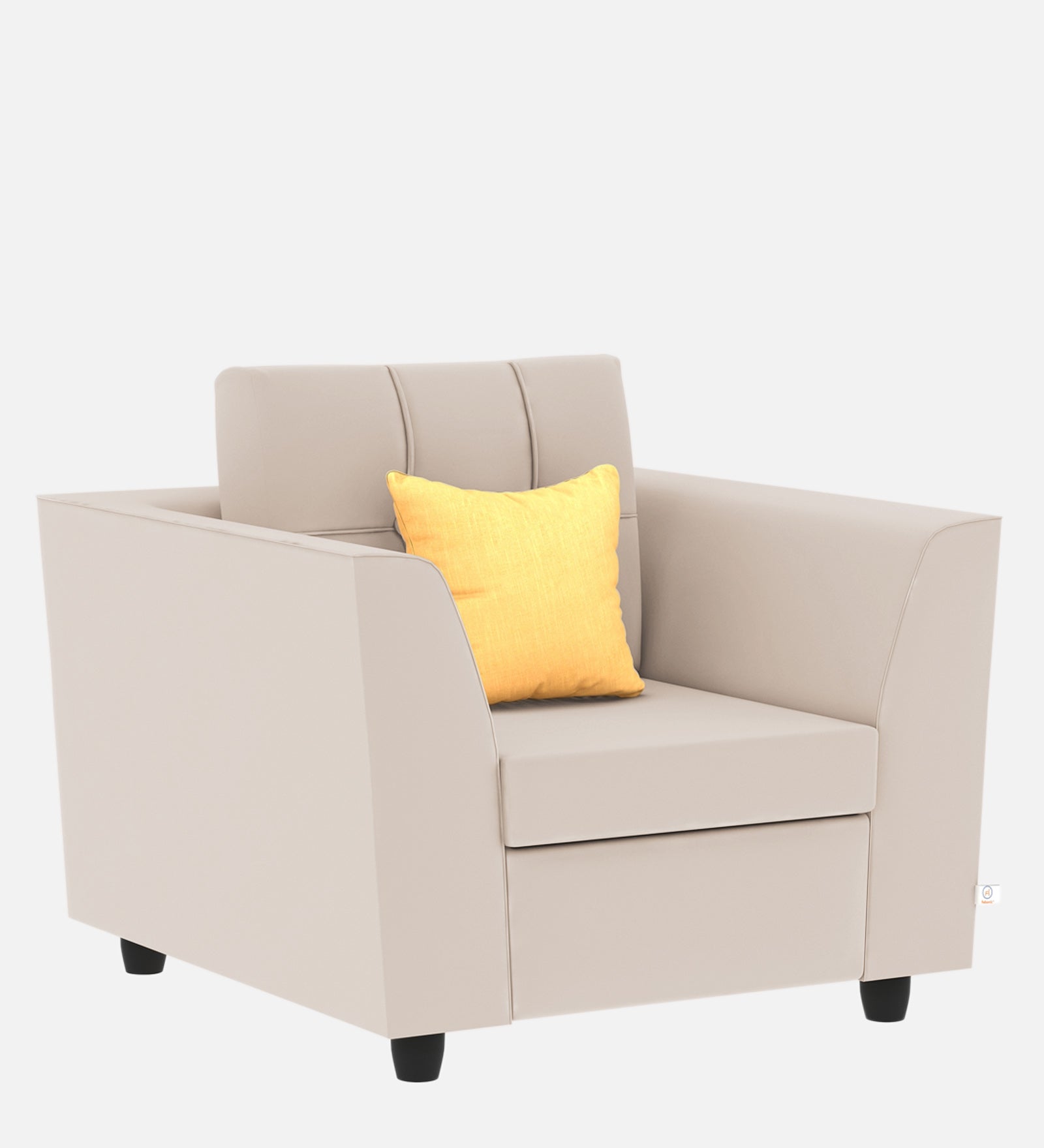Nestin Velvet 1 Seater Sofa In Camel Beige Colour - Febonic Living