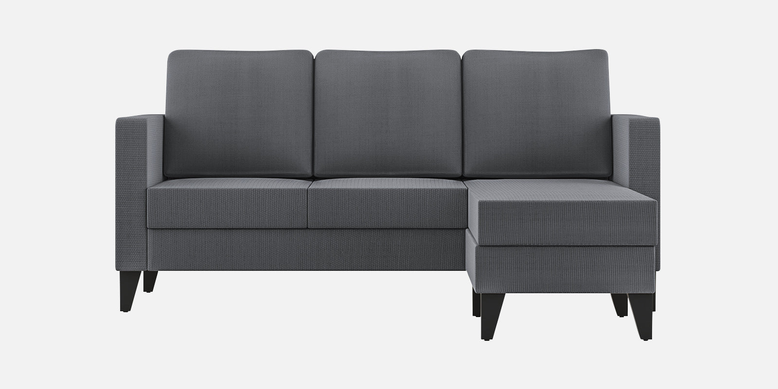 Nori Fabric LHS Sectional Sofa (2+Lounger) In Maba Grey Colour - Febonic Living