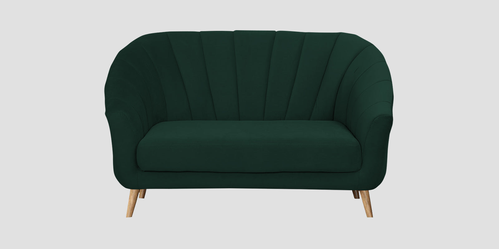 Kaylee Velvet 2 Seater Sofa In Forest Green Colour - Febonic Living